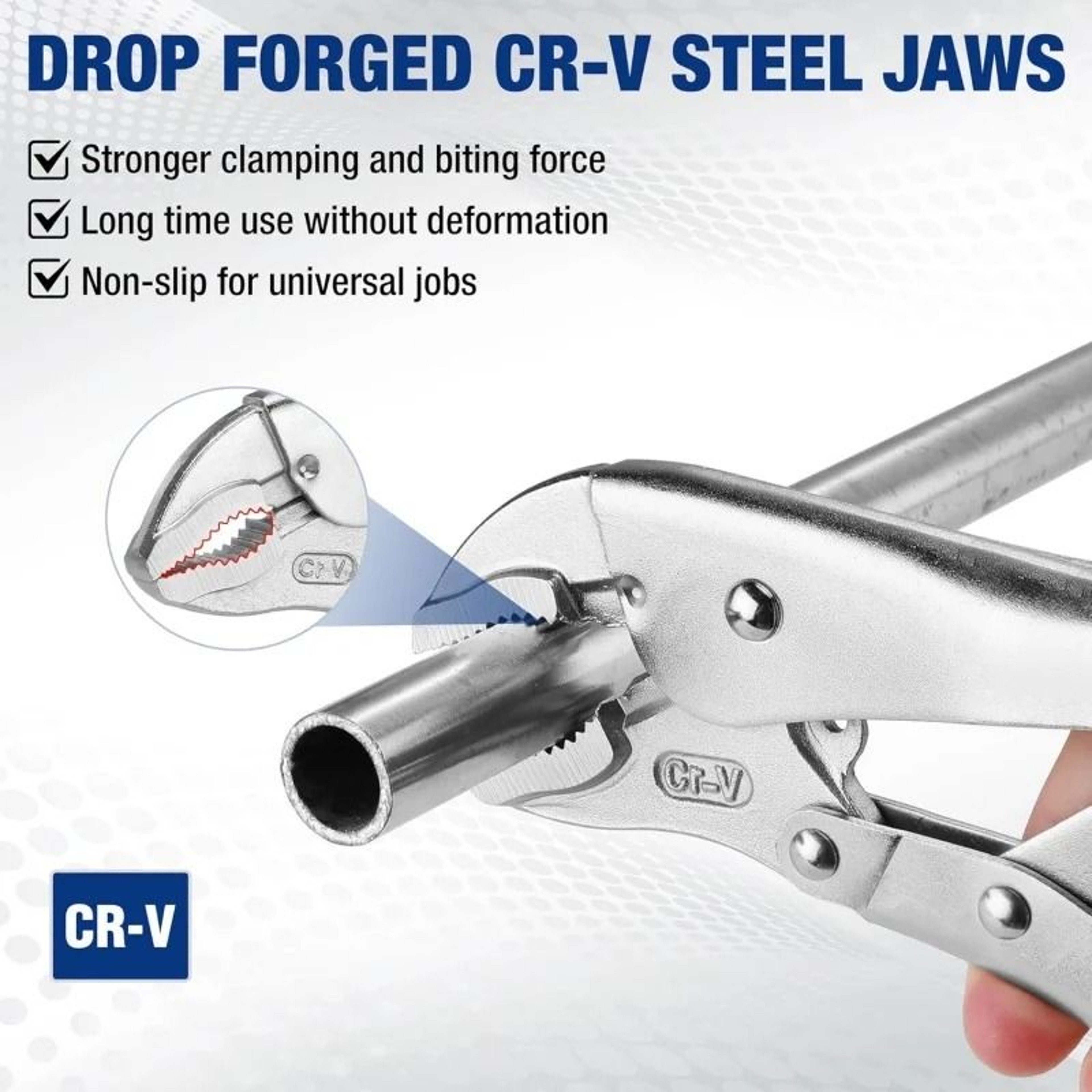 Curved Jaw HeavyDuty Locking Pliers  Industrial CType Pressure Clamp  Circular Mouth Force Wrench 3