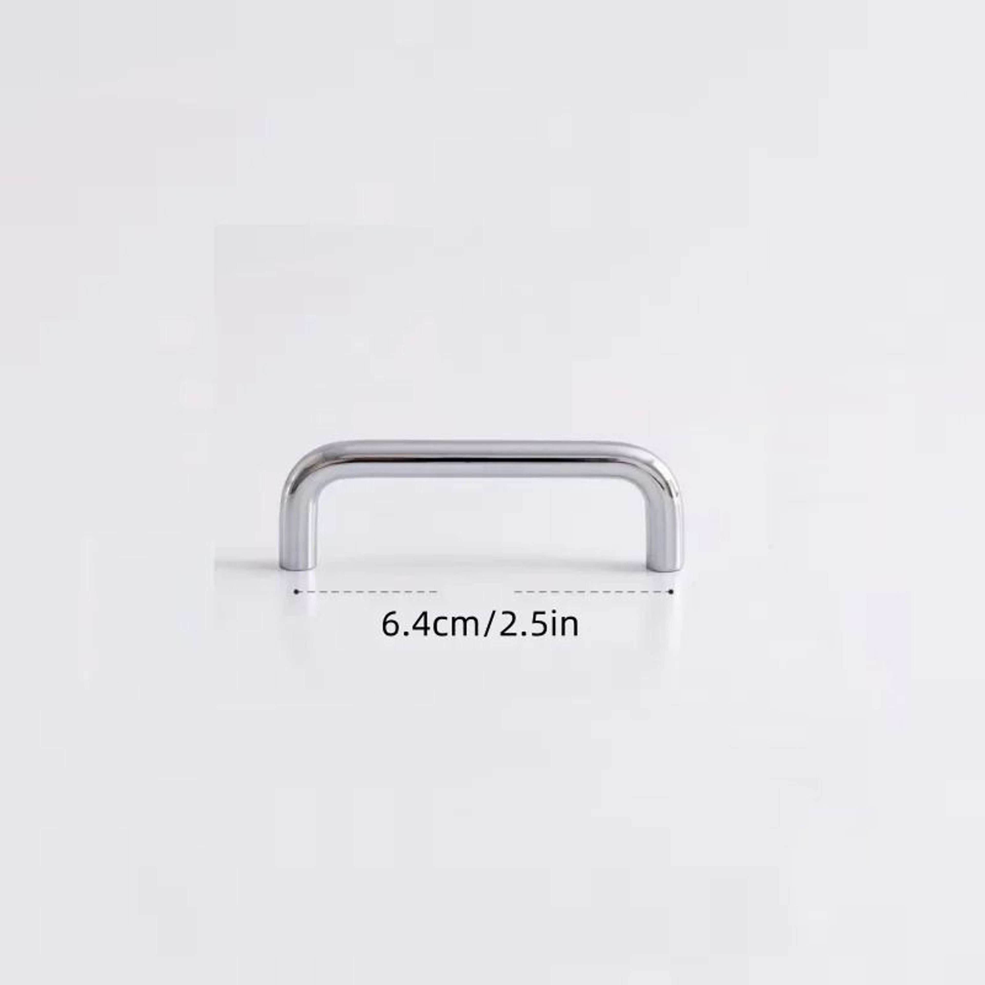 Solid Stainless Steel UType Cabinet Handles  Silver Wardrobe  Drawer Pull Knobs 64mm320mm 7