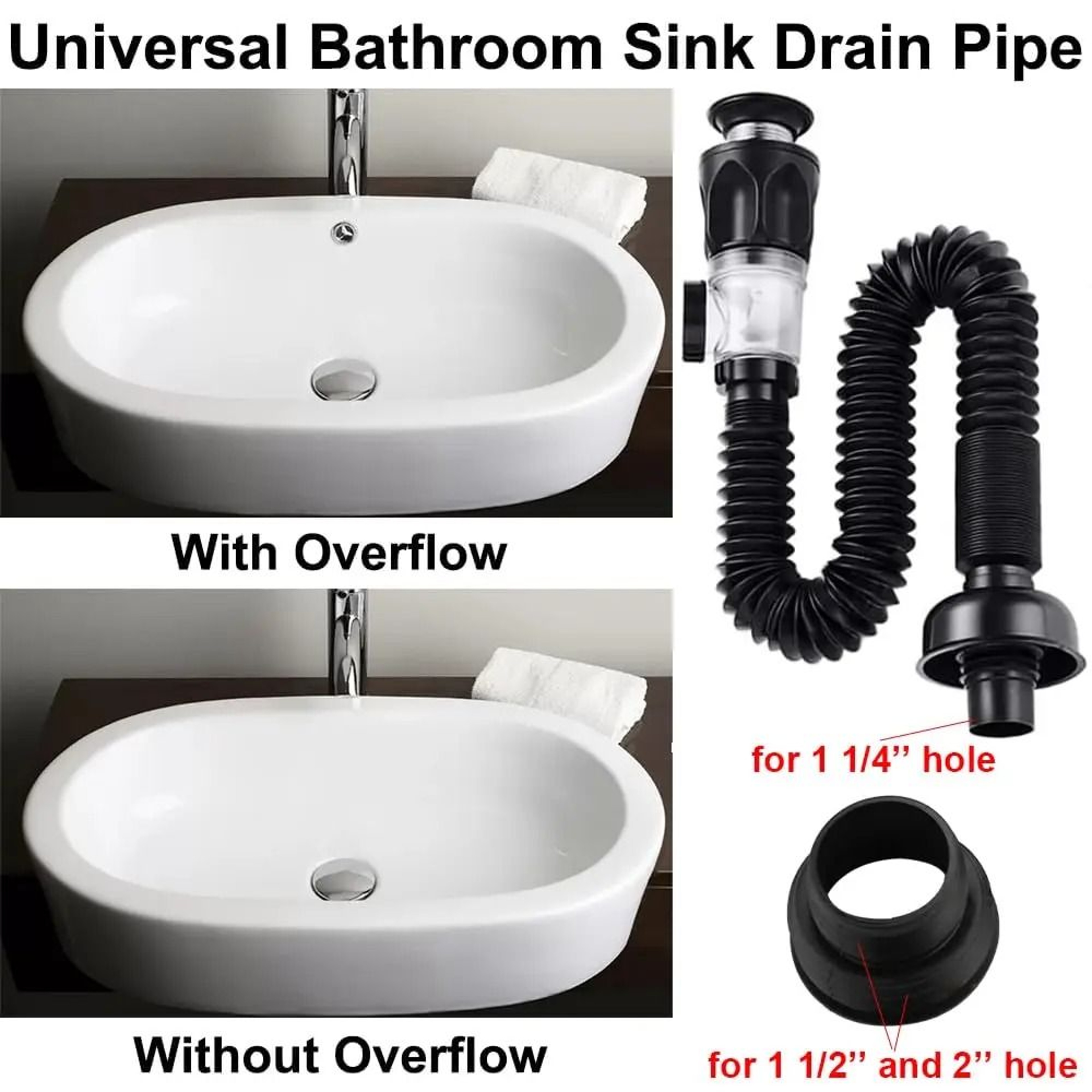 Universal FlipTop Kitchen Sink Drain  Retractable Deodorizing Downspout  Flexible AntiClogging Filt 2