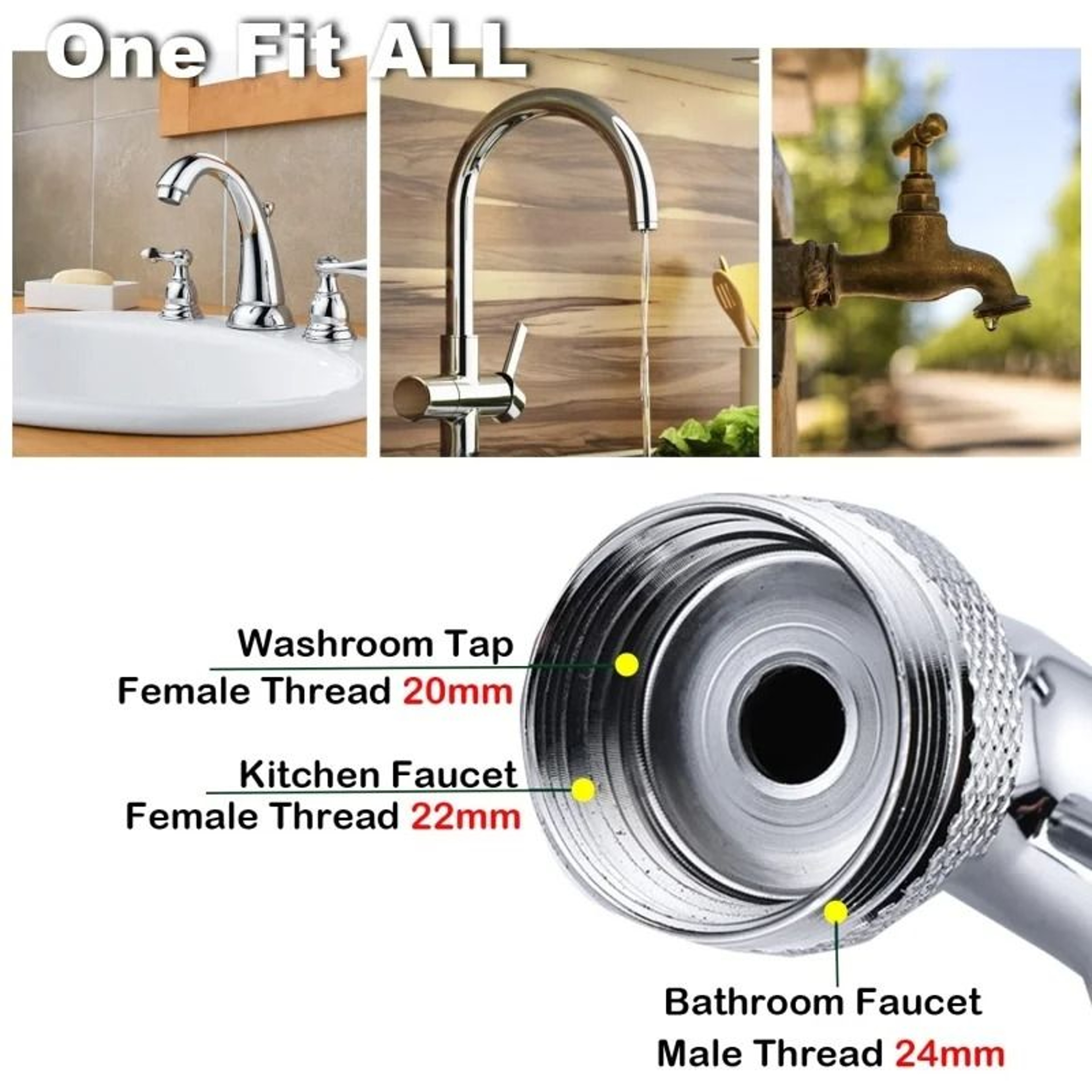 1080 Rotating Stainless Steel Robotic Arm Faucet Extender  DualMode Swivel Faucet Aerator Nozzle 2