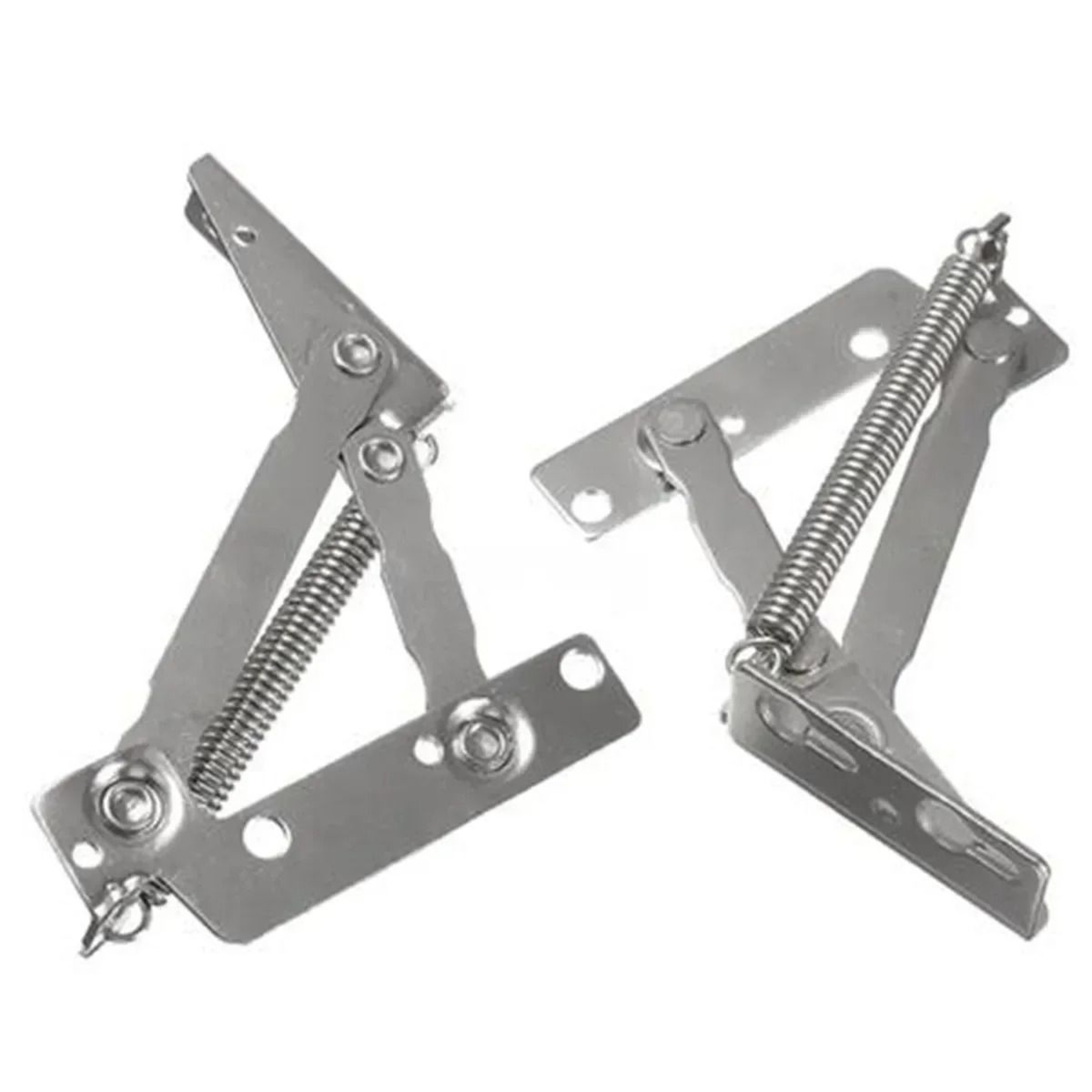 2Piece 80Degree Spring Hinges Set  Cabinet Door Foldable Lifting Brackets  Sofa Sprung Lifters 6