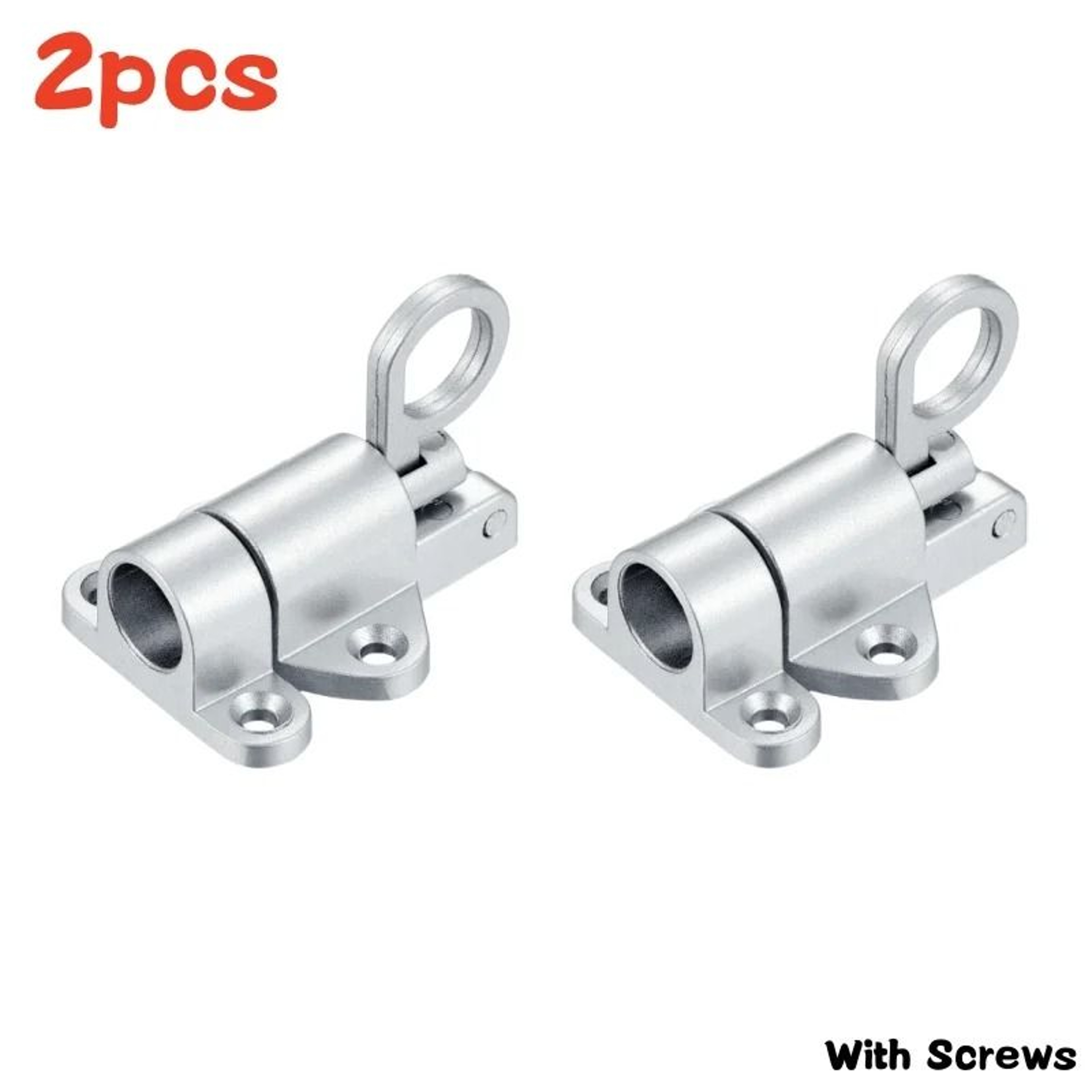 4Pack Aluminum Alloy SelfClosing Latches  Automatic Spring Bounce Door  Window Security Bolt Lock 10
