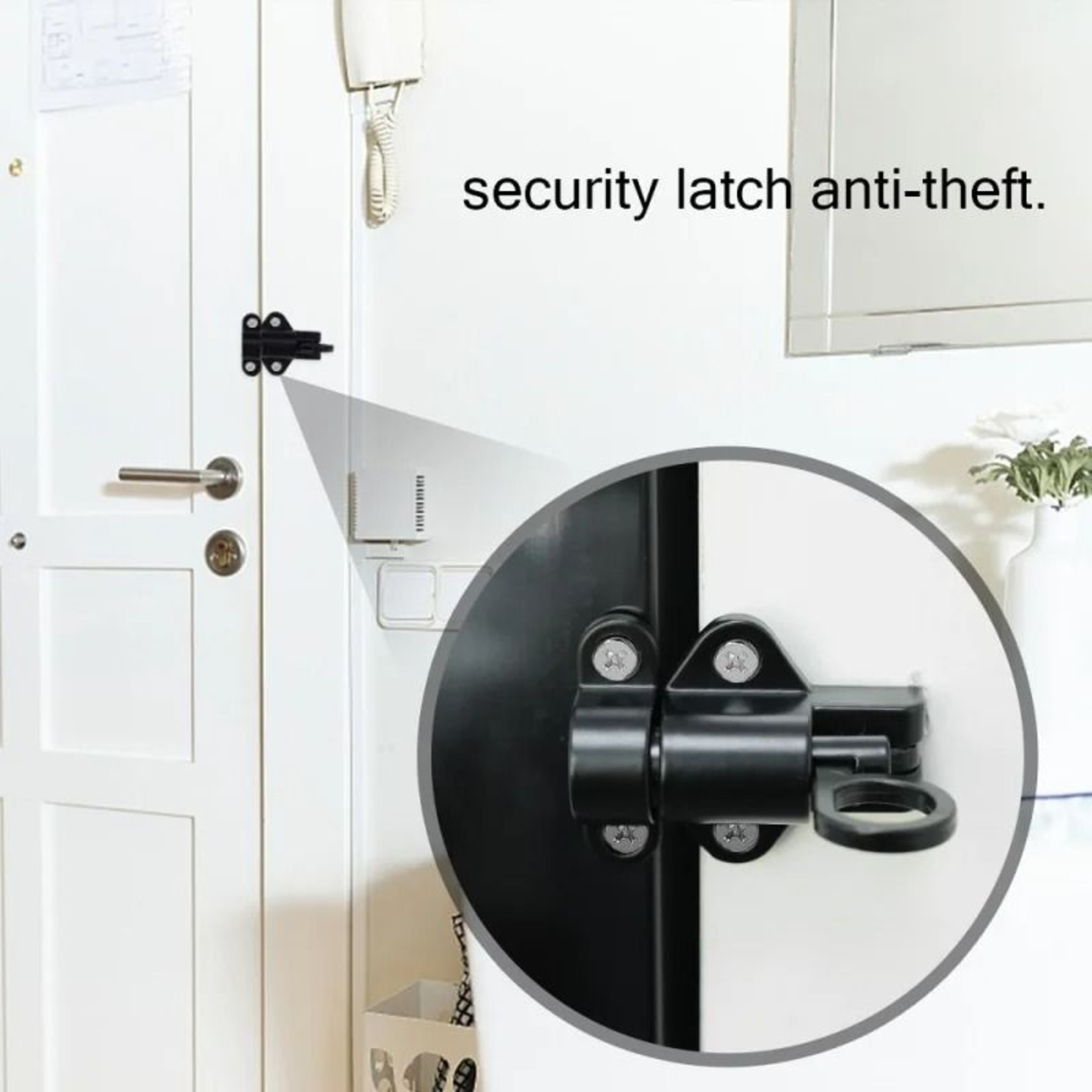 4Pack Aluminum Alloy SelfClosing Latches  Automatic Spring Bounce Door  Window Security Bolt Lock 3