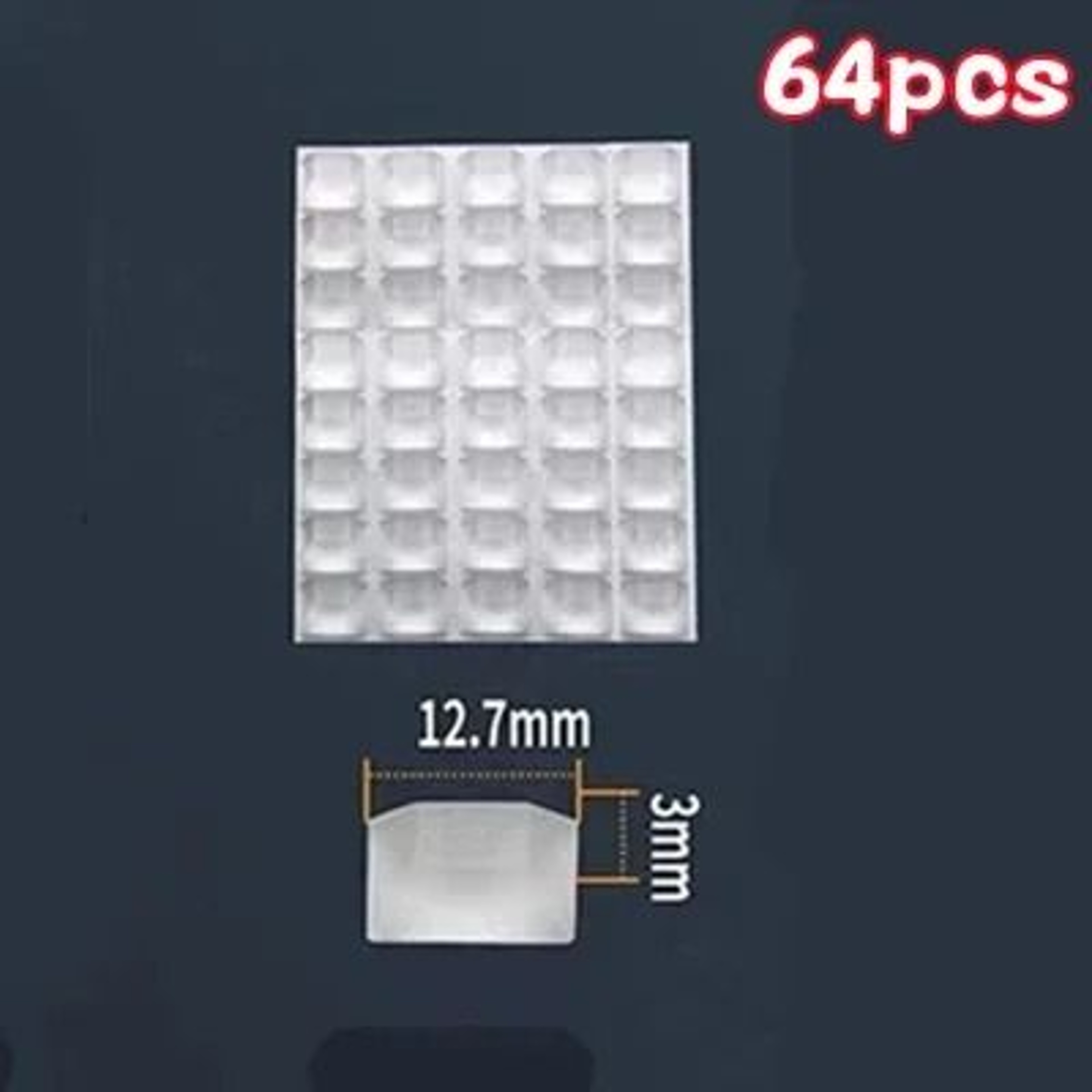 100Pack SelfAdhesive Transparent Rubber Door Stops  Silicone Furniture Buffer  Cabinet Bumper Pads 10