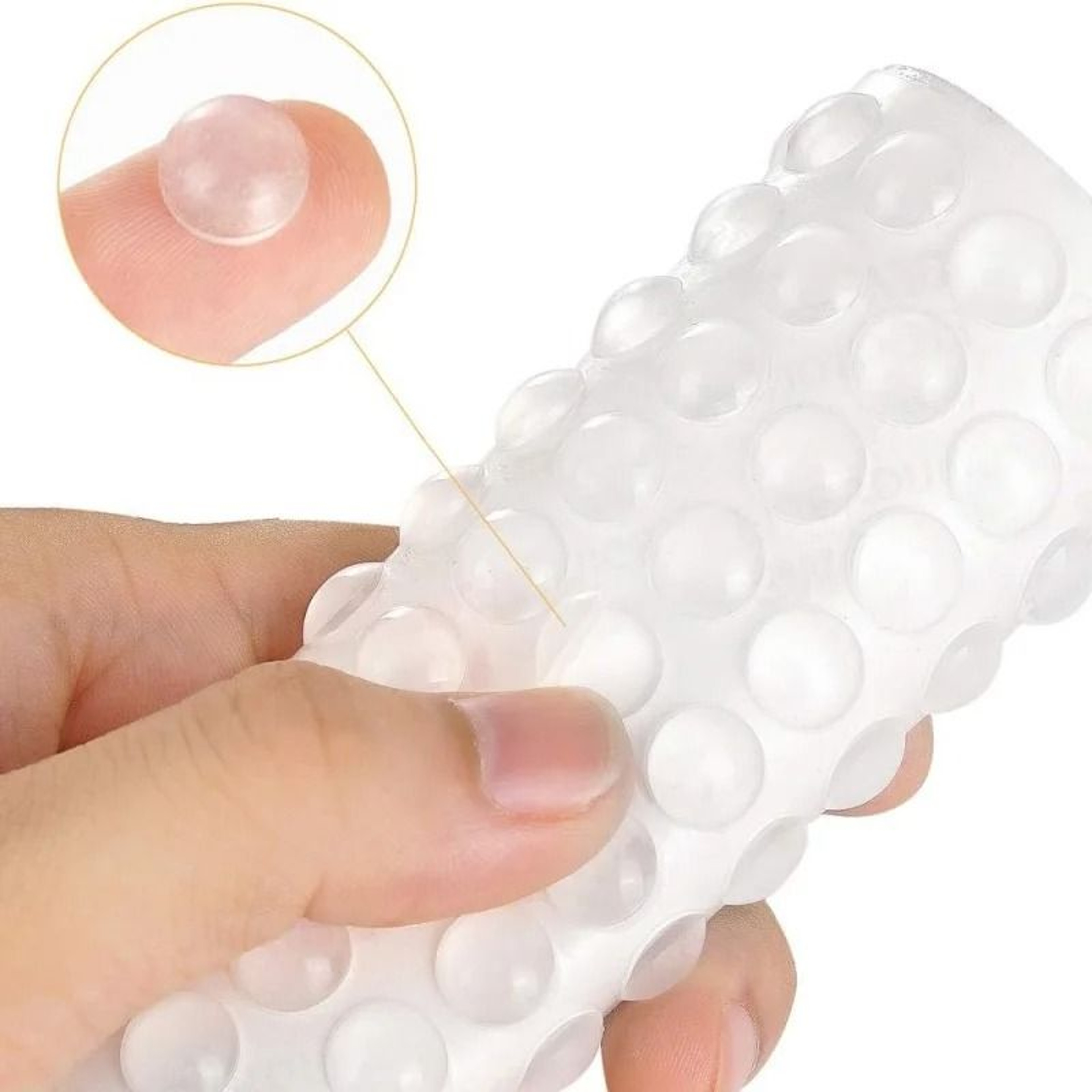 100Pack SelfAdhesive Transparent Rubber Door Stops  Silicone Furniture Buffer  Cabinet Bumper Pads 2