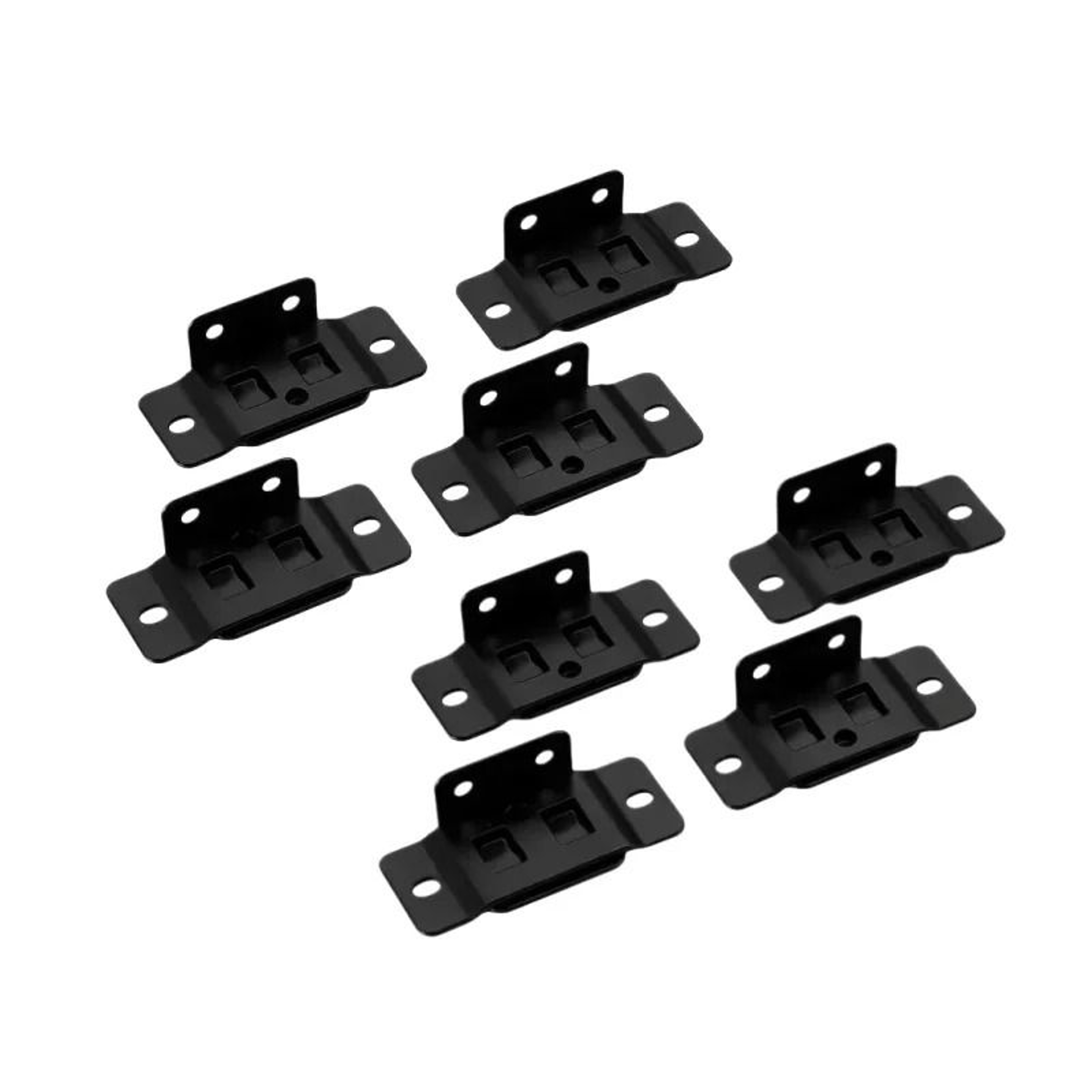 48 Pairs 2In1 Metal Fixing Buckle Inserts  LShaped 90Degree QuickFitting Shelf  Cabinet Brackets 6