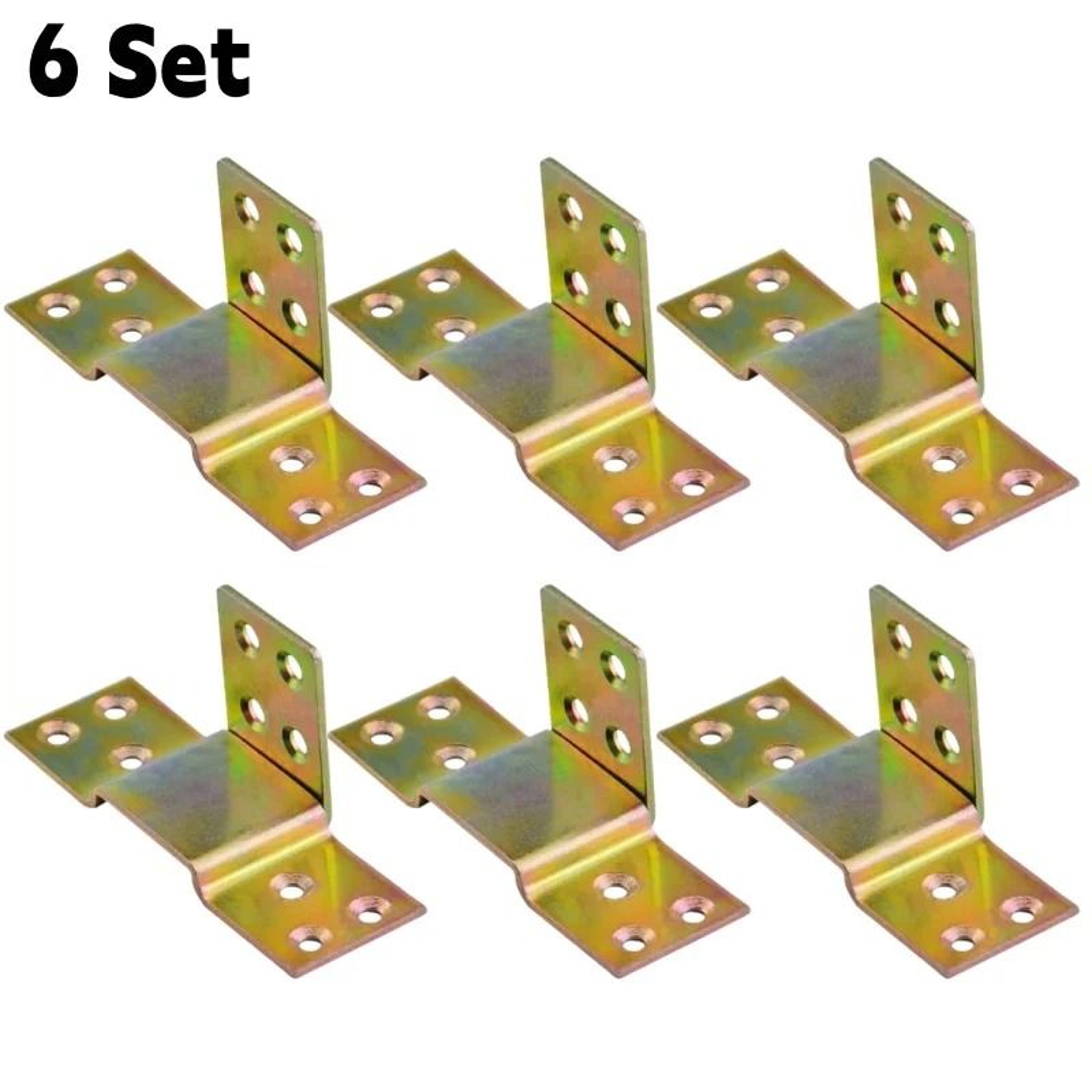 2610 Sets Metal Bed Frame Corner Brackets  HeavyDuty Wooden Frame Hook  Buckle Support Connectors 8