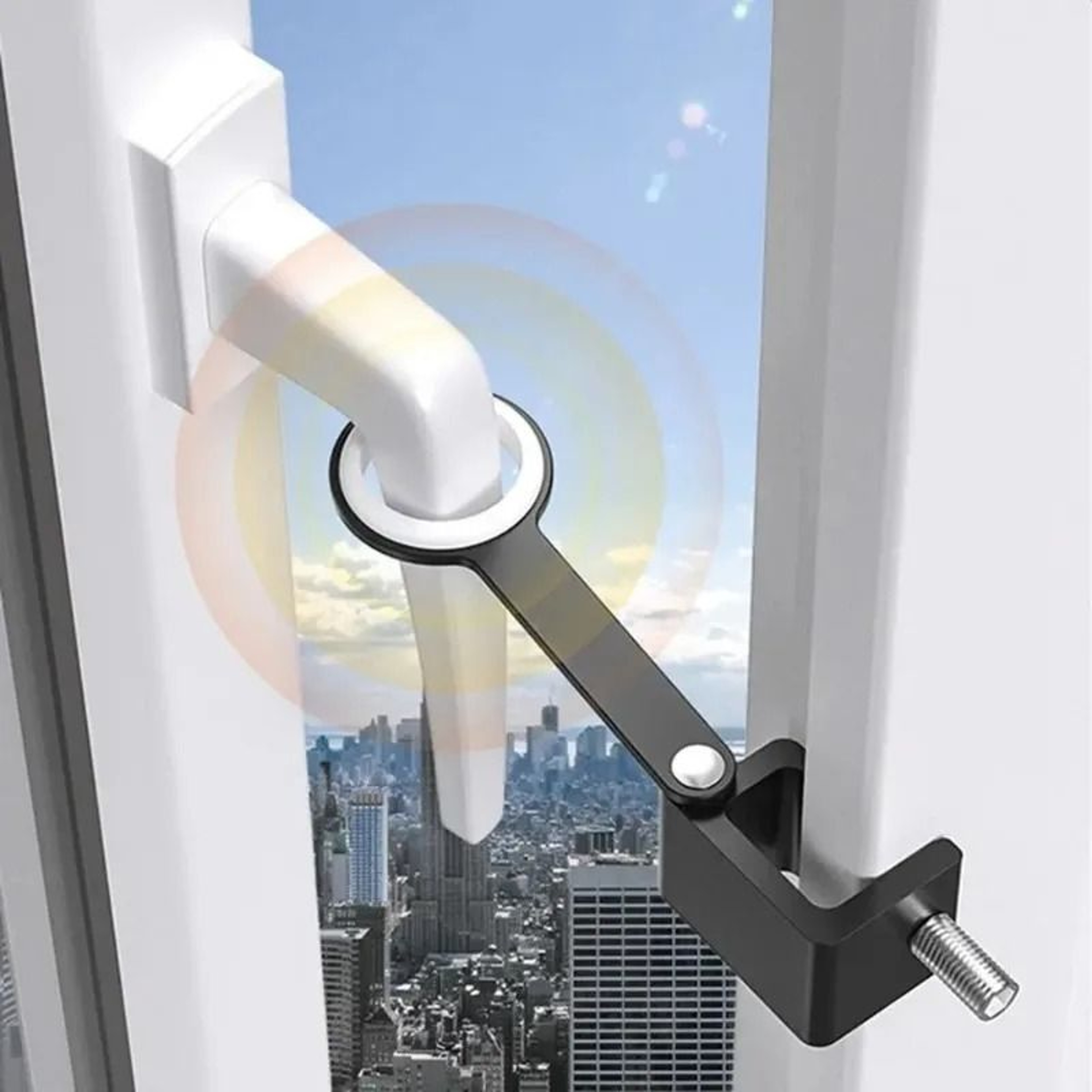 PunchFree Window Lock Limiter Restrictor  HighRise Child Protection Guard  AntiFall Safety Buckle 1