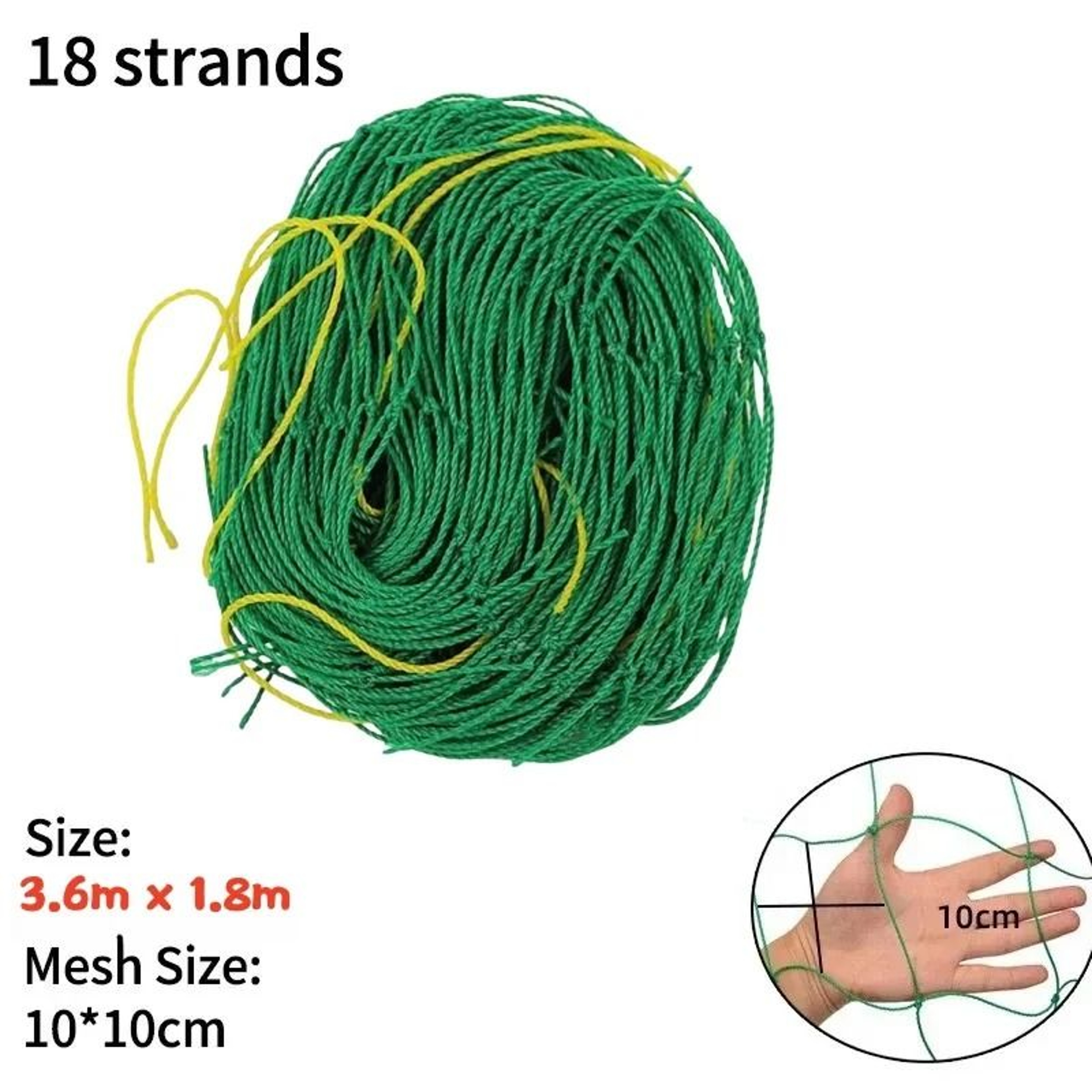 HeavyDuty Nylon Garden Climbing Netting  Strong Trellis Net For Vines Cucumbers  Flowers 10