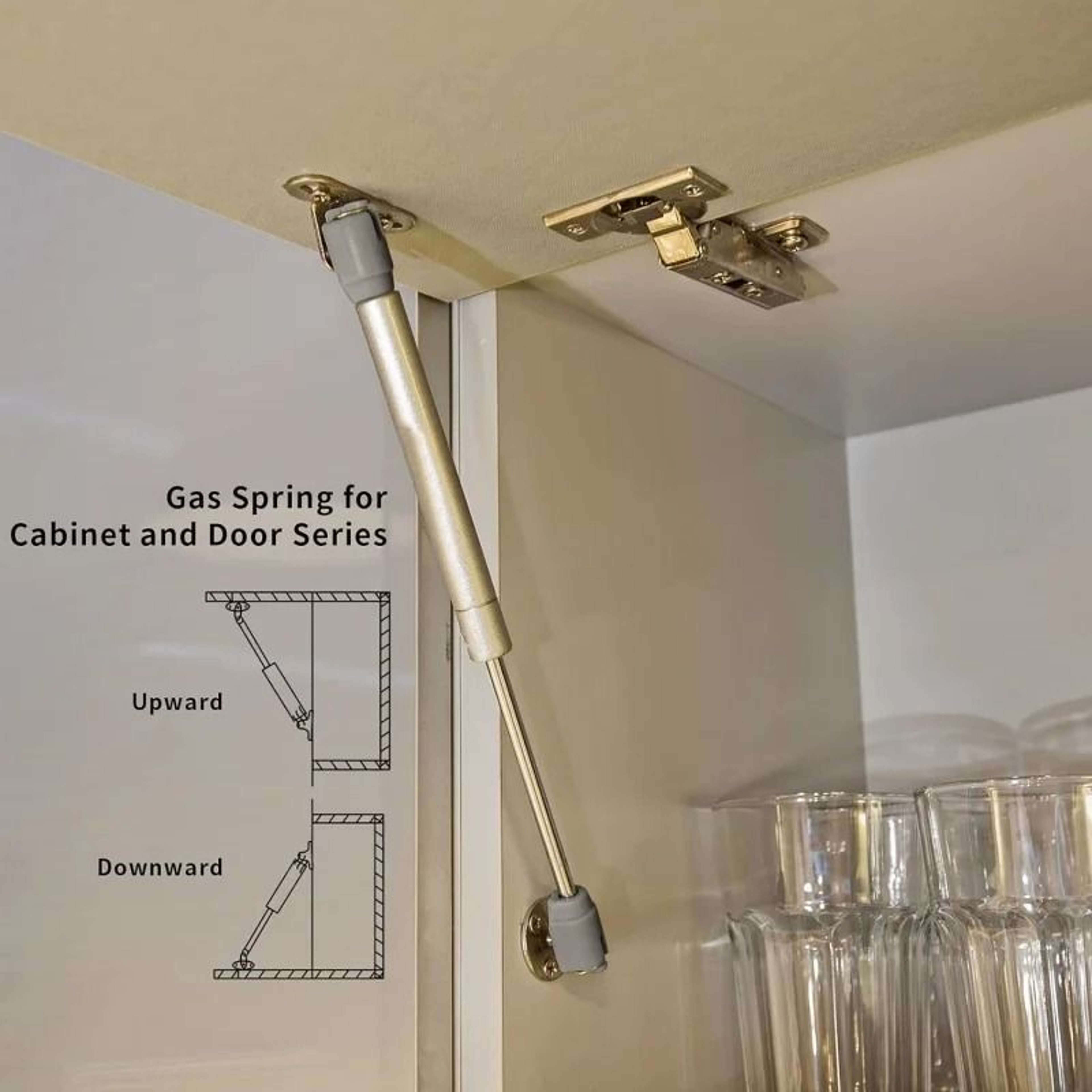 4Pack Cabinet Door Gas Struts 620KG  HeavyDuty Hydraulic Lift Springs  Cupboard Lid Supports 1