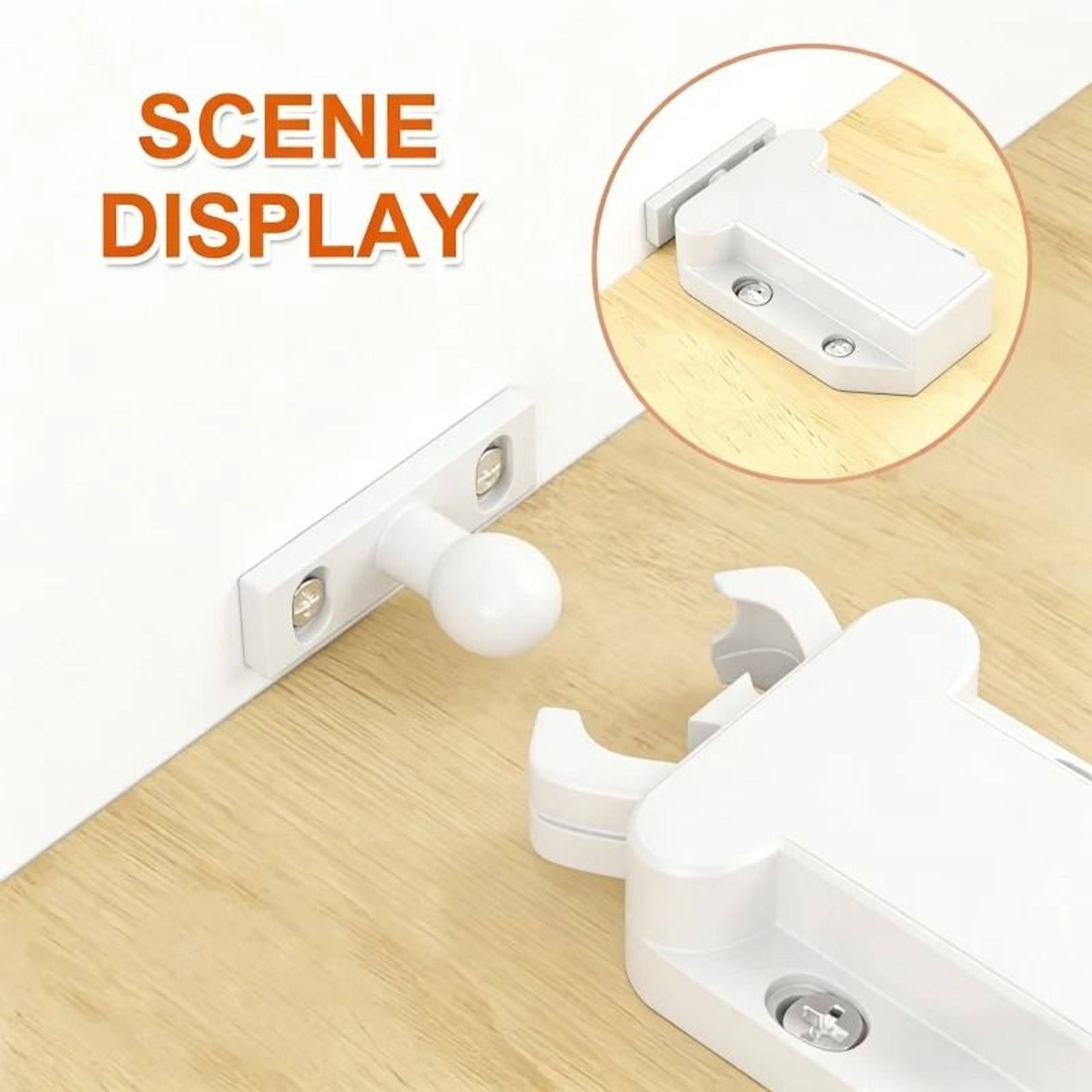 White Beetle Push To Open Cabinet Door Latches  NonMagnetic Touch Rebound Catches 1