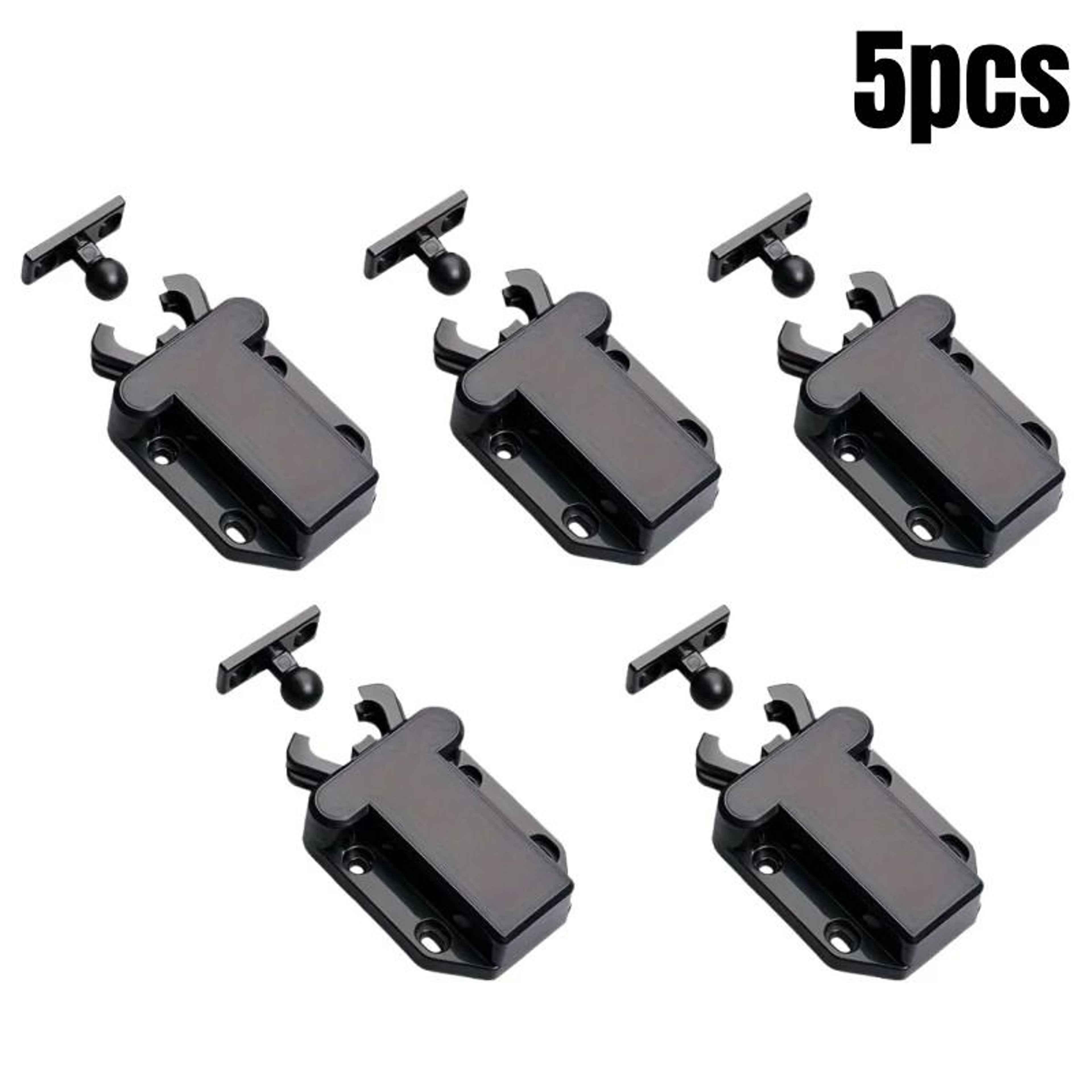 White Beetle Push To Open Cabinet Door Latches  NonMagnetic Touch Rebound Catches 6