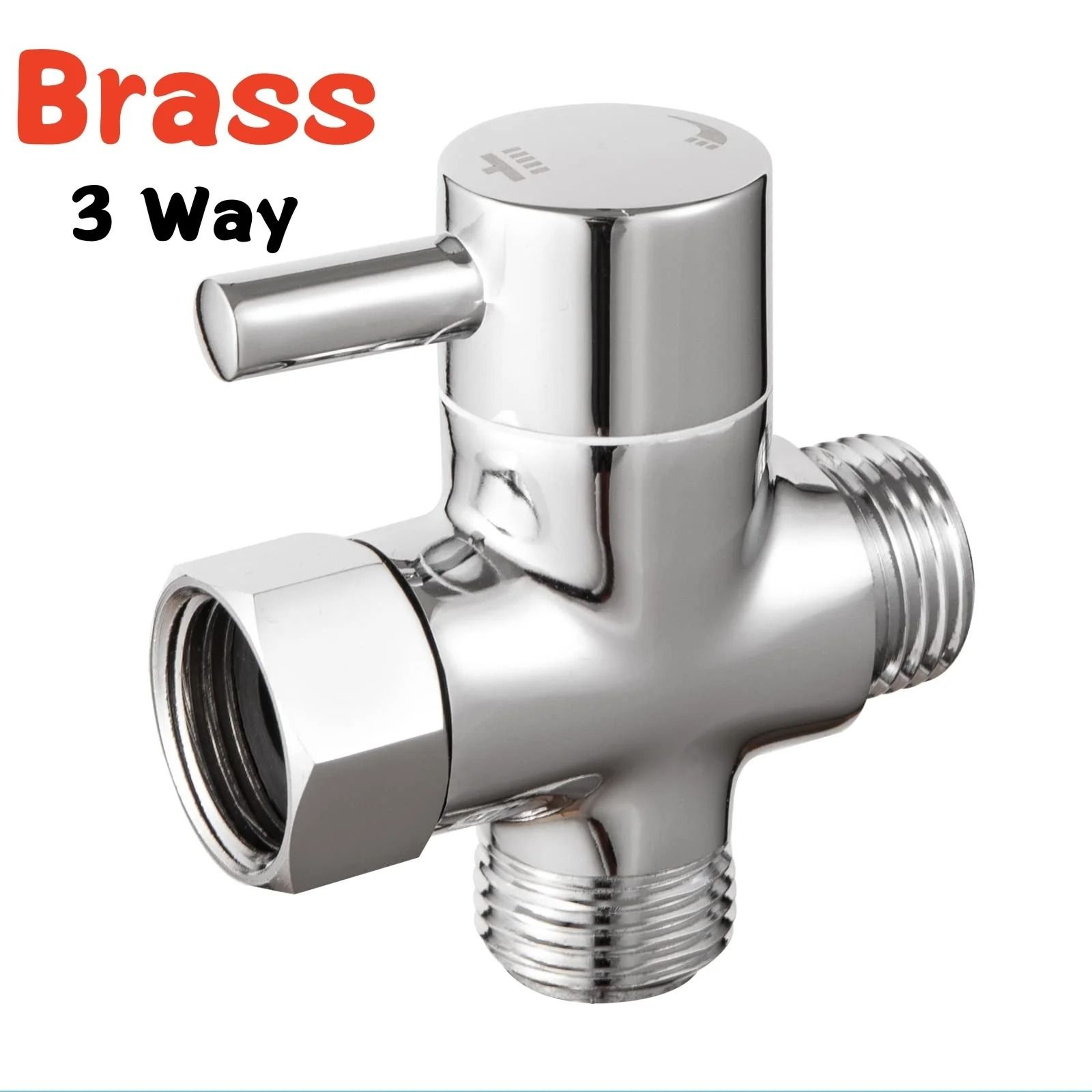 3Way Diverter Valve G12 Shower Tee Adapter  Adjustable Faucet Switcher For Bathroom  Toilet 8