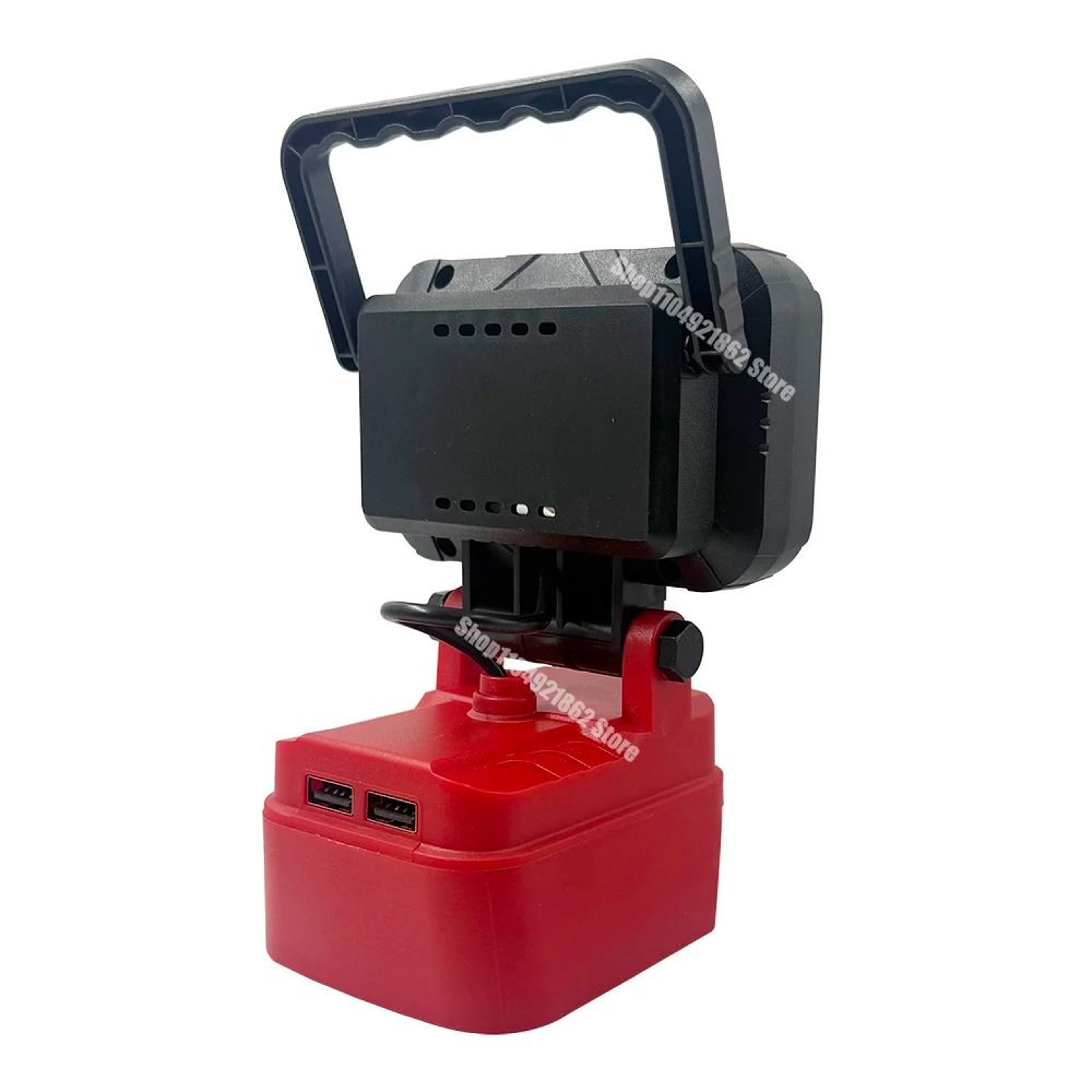 Universal Cordless LED Work Light  USB Charger Adapter For Makita Milwaukee  DeWalt 18V Batteries 6