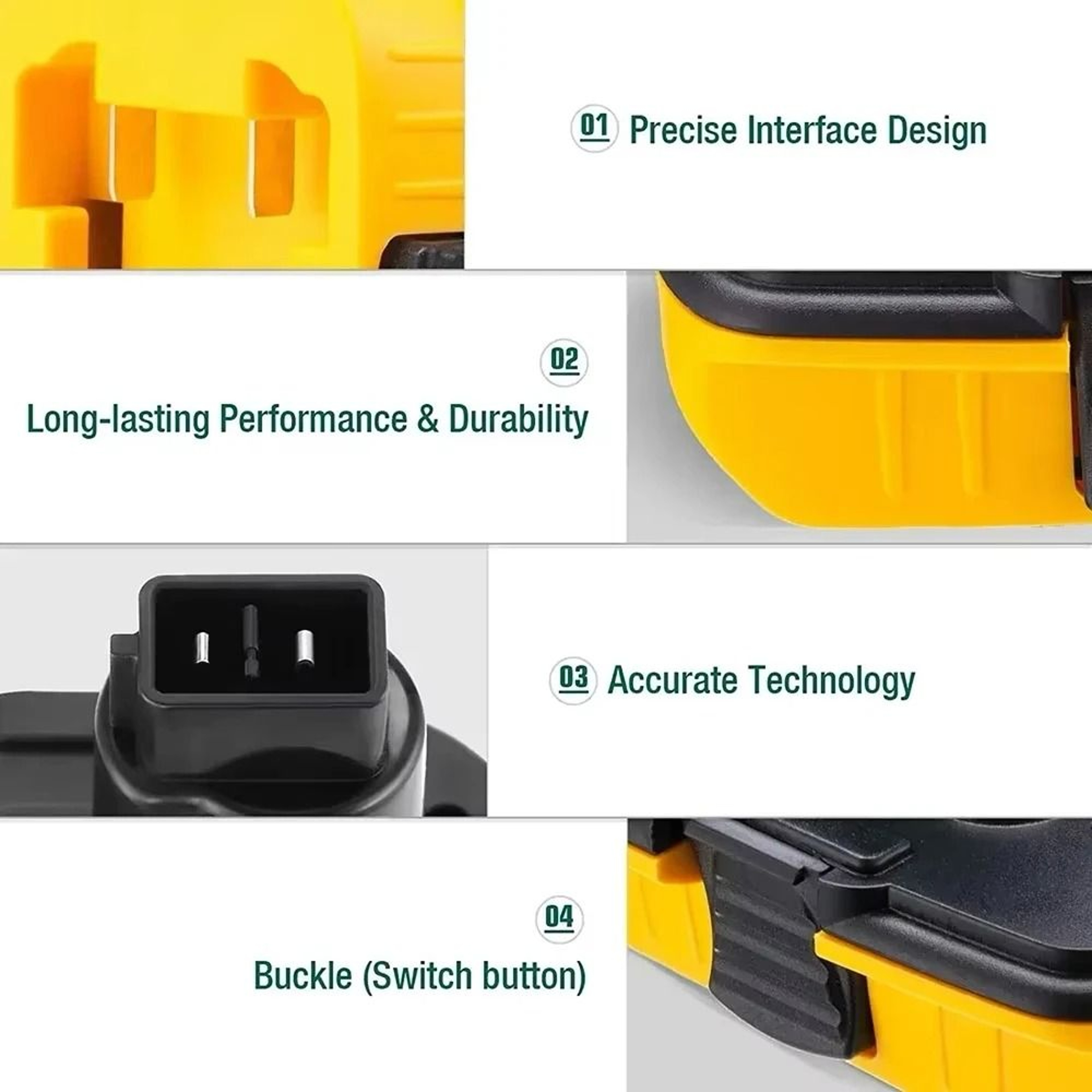 DCA1820 Power Tool Battery Adapter  USB Power Bank For DeWalt 20V Liion To 18V NiCdNiMh Tools DC909 3