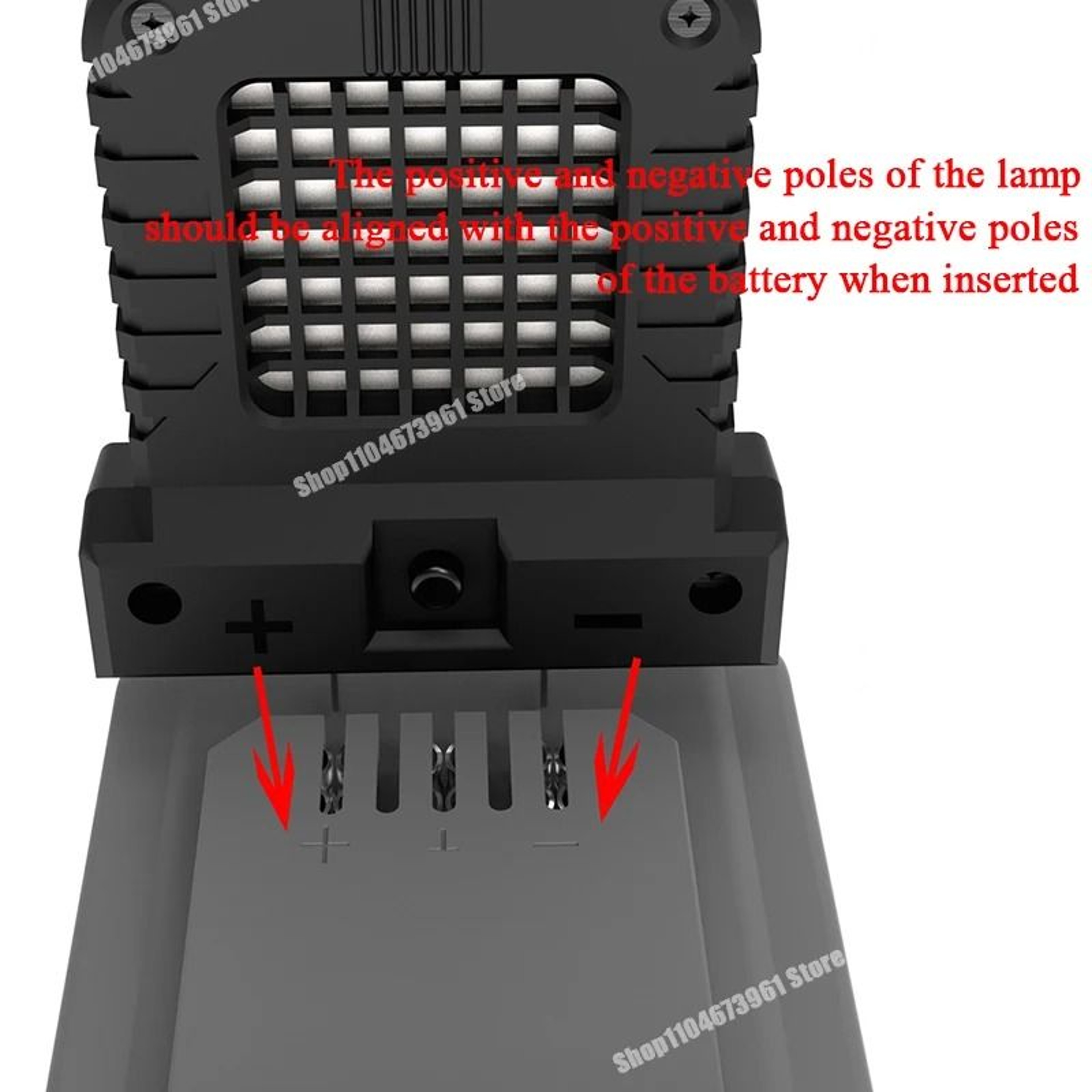 MultiBrand LED Work Light Spotlight For Makita Milwaukee DeWalt  Bosch 18V21V Batteries 4