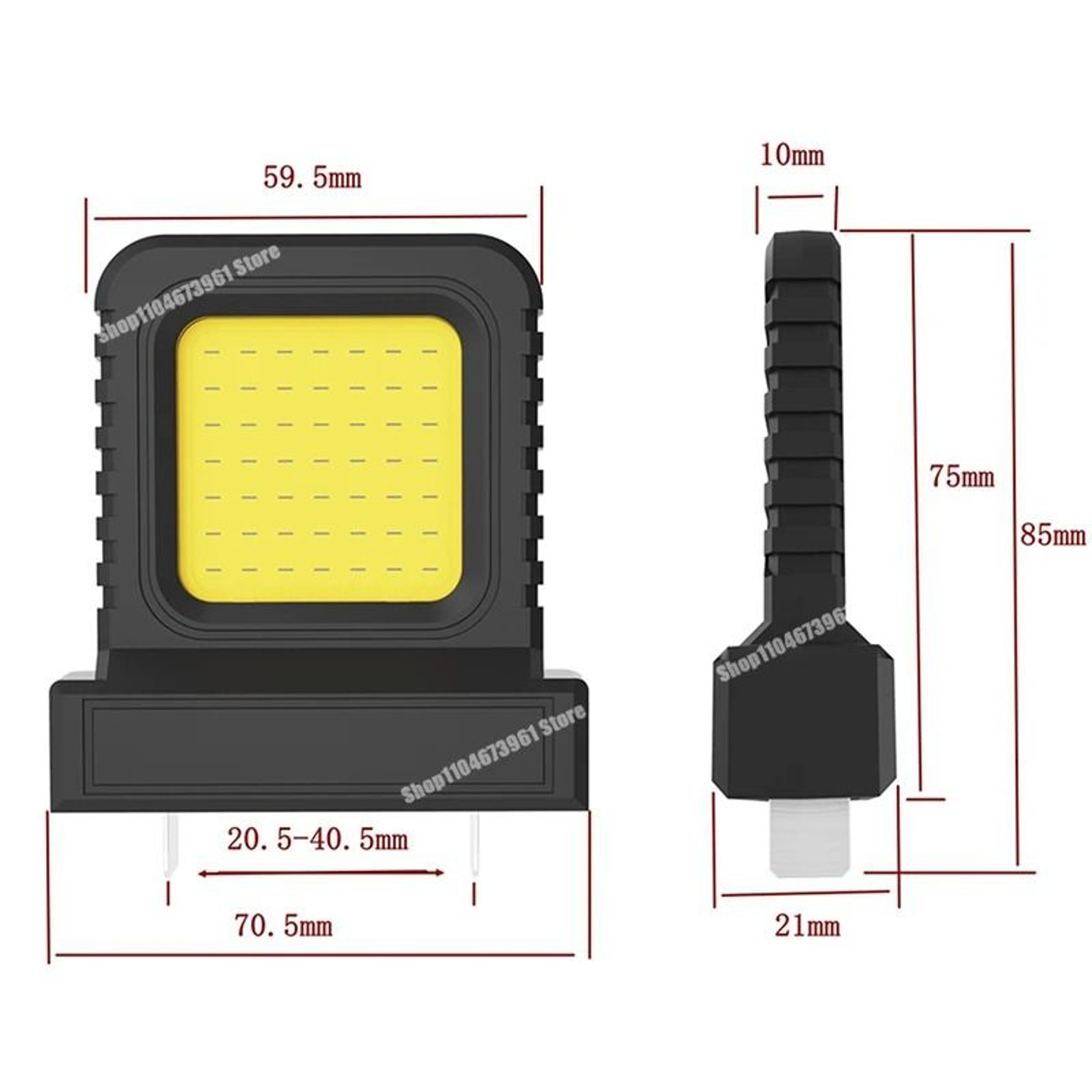 MultiBrand LED Work Light Spotlight For Makita Milwaukee DeWalt  Bosch 18V21V Batteries 5