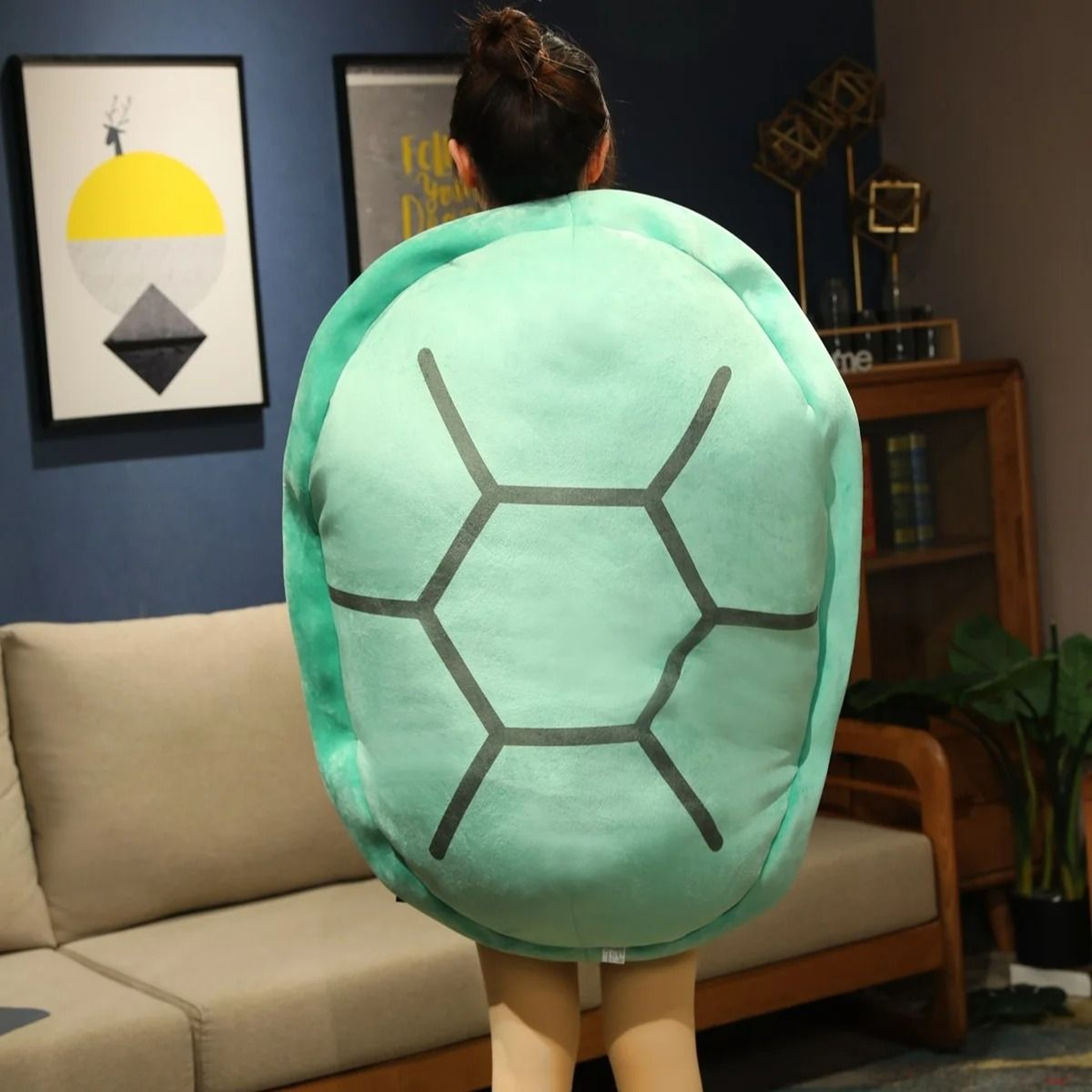 Wearable Turtle Shell Plush Pillow Vest Costume For Cosplay  Halloween 1