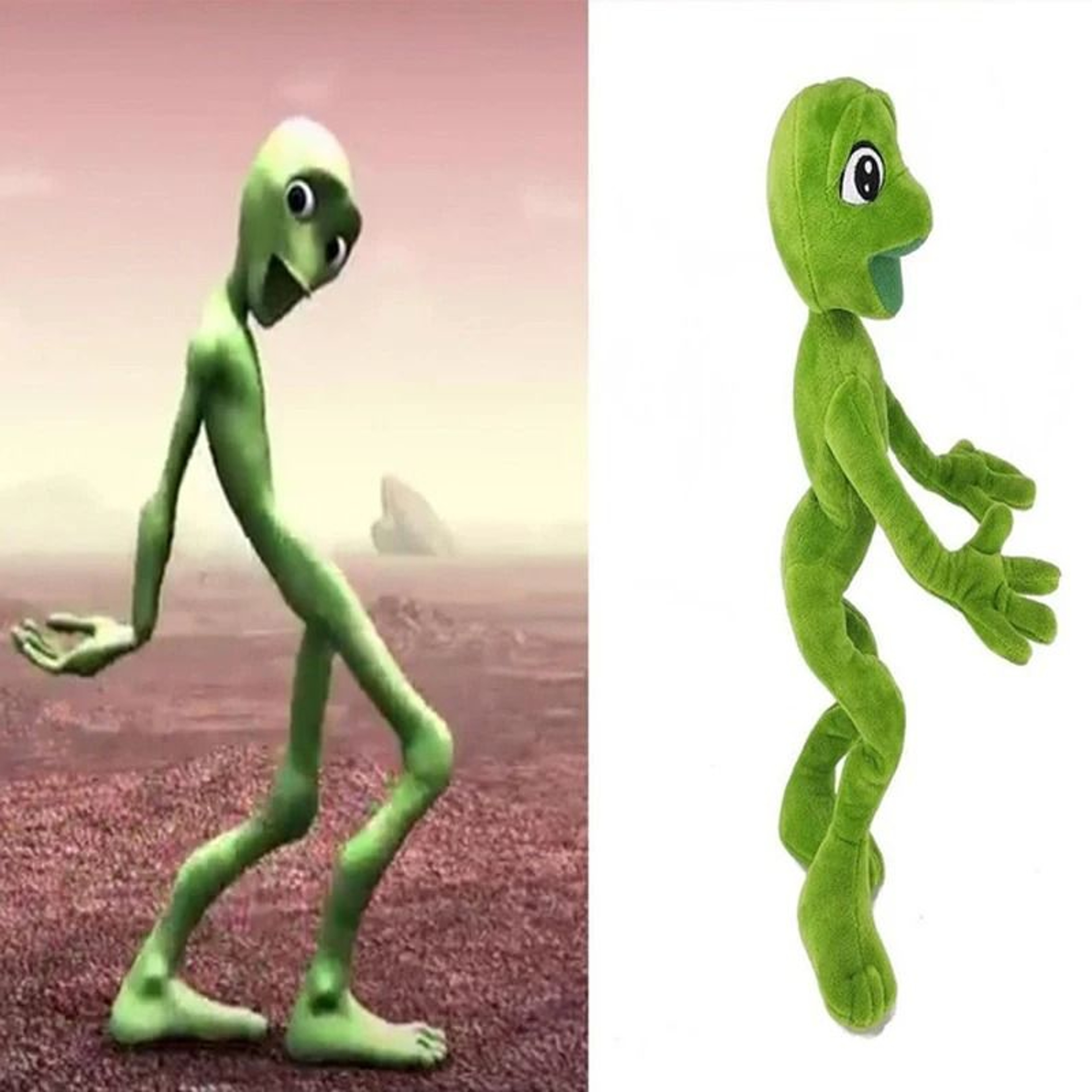 Dame Tu Cosita Martian Green Alien Plush Toy  Mobile Phone Holder 0
