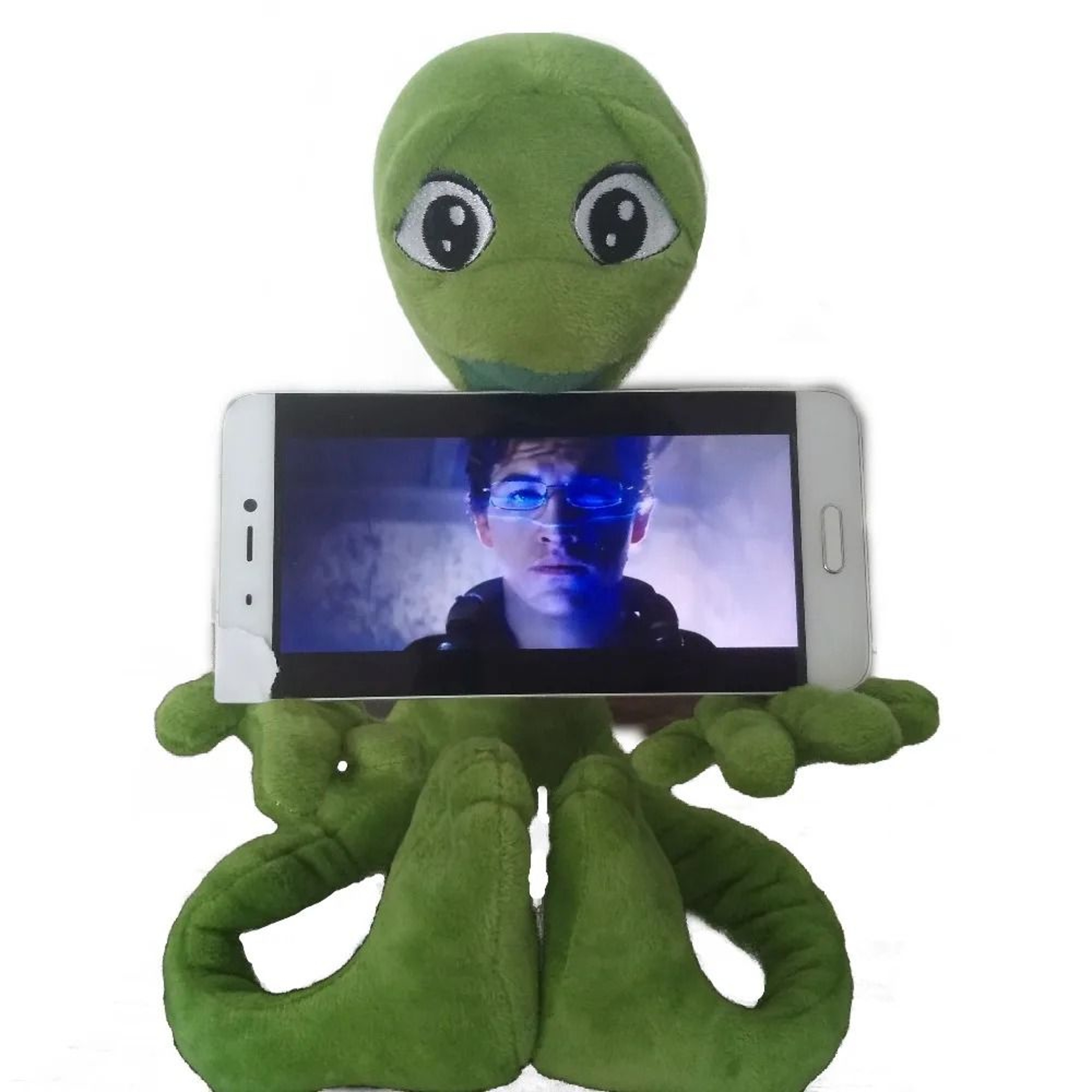 Dame Tu Cosita Martian Green Alien Plush Toy  Mobile Phone Holder 4