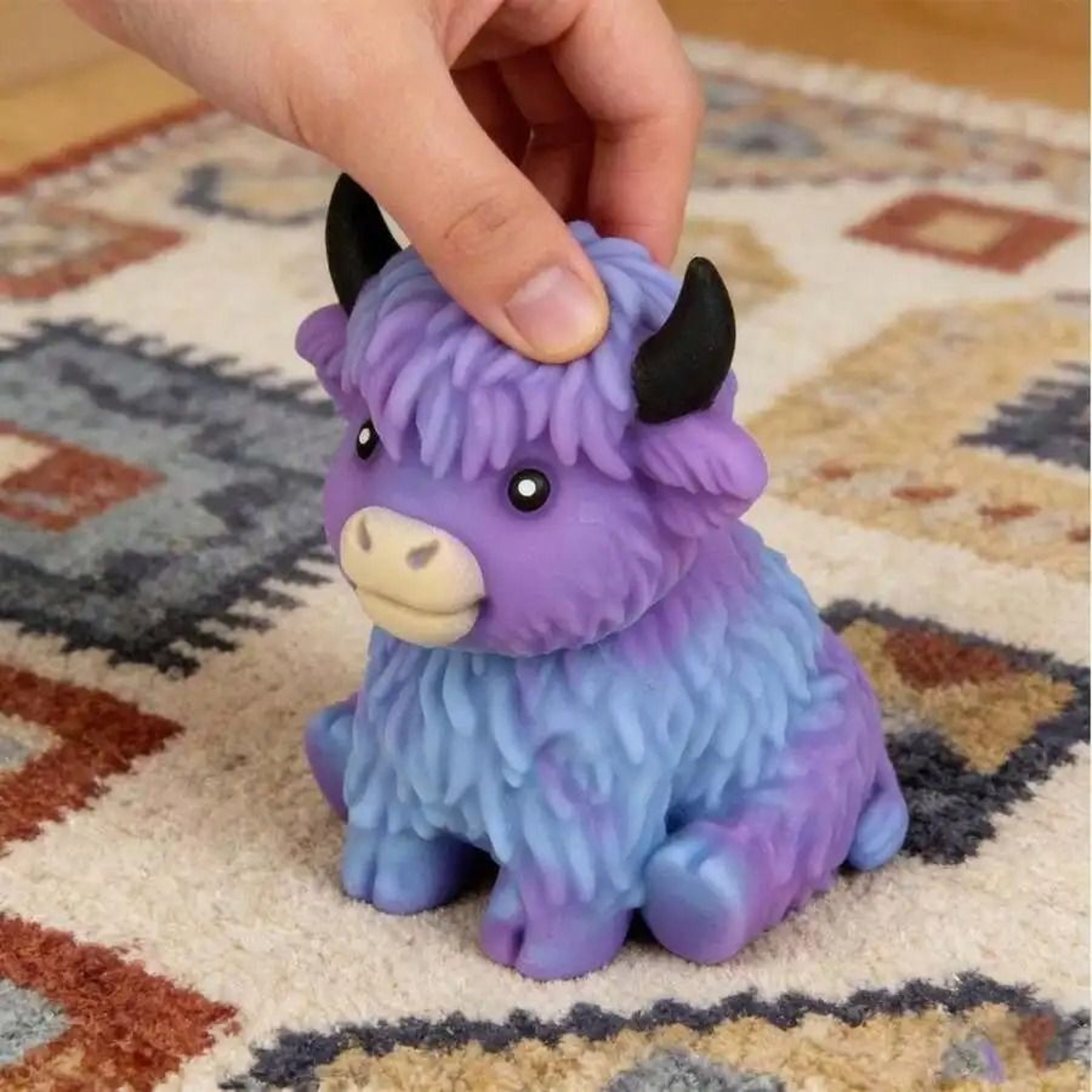 Scottish Highland Cow Sensory Stress Relief Toy Slow Rebound Squeeze Gift 4