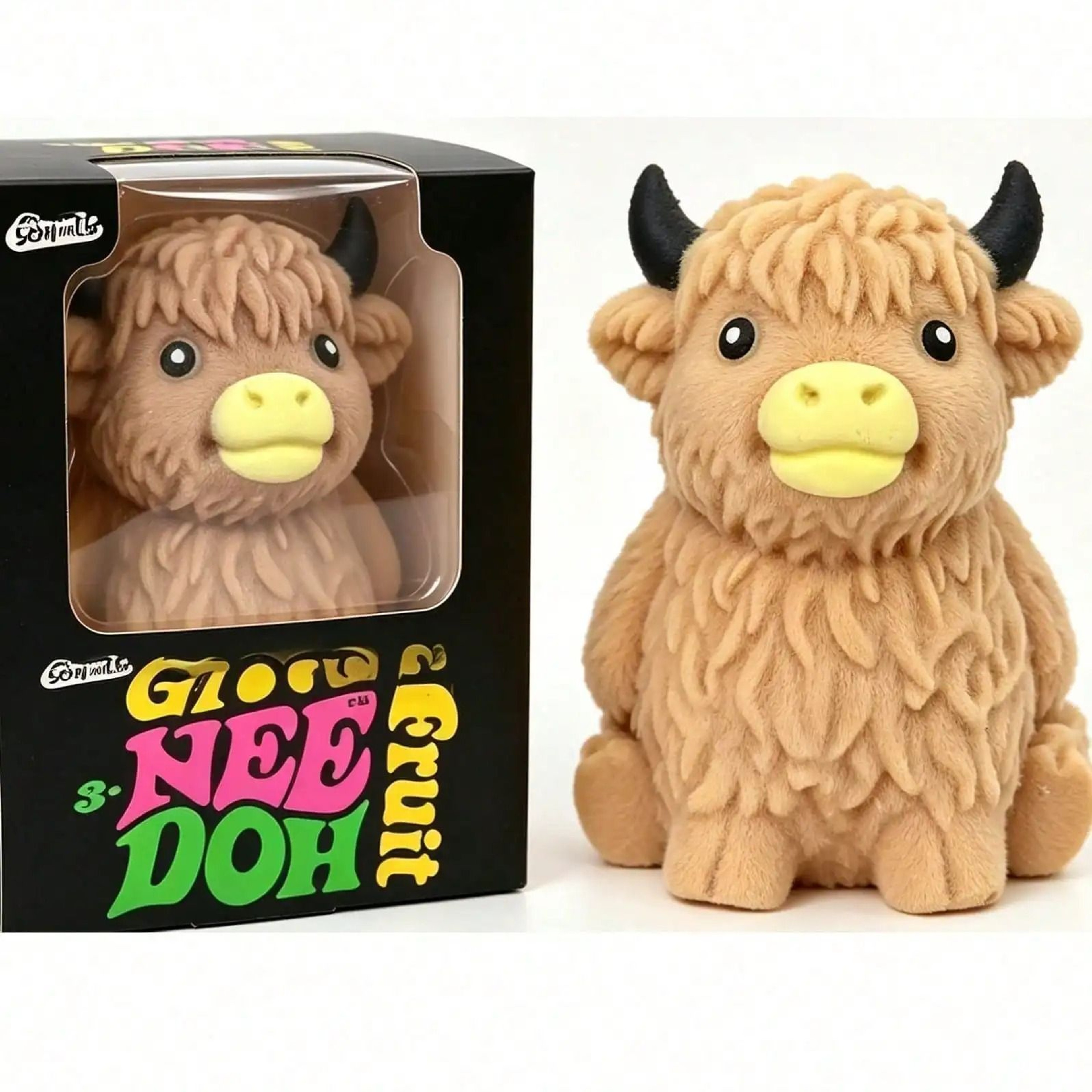 Scottish Highland Cow Sensory Stress Relief Toy Slow Rebound Squeeze Gift 0