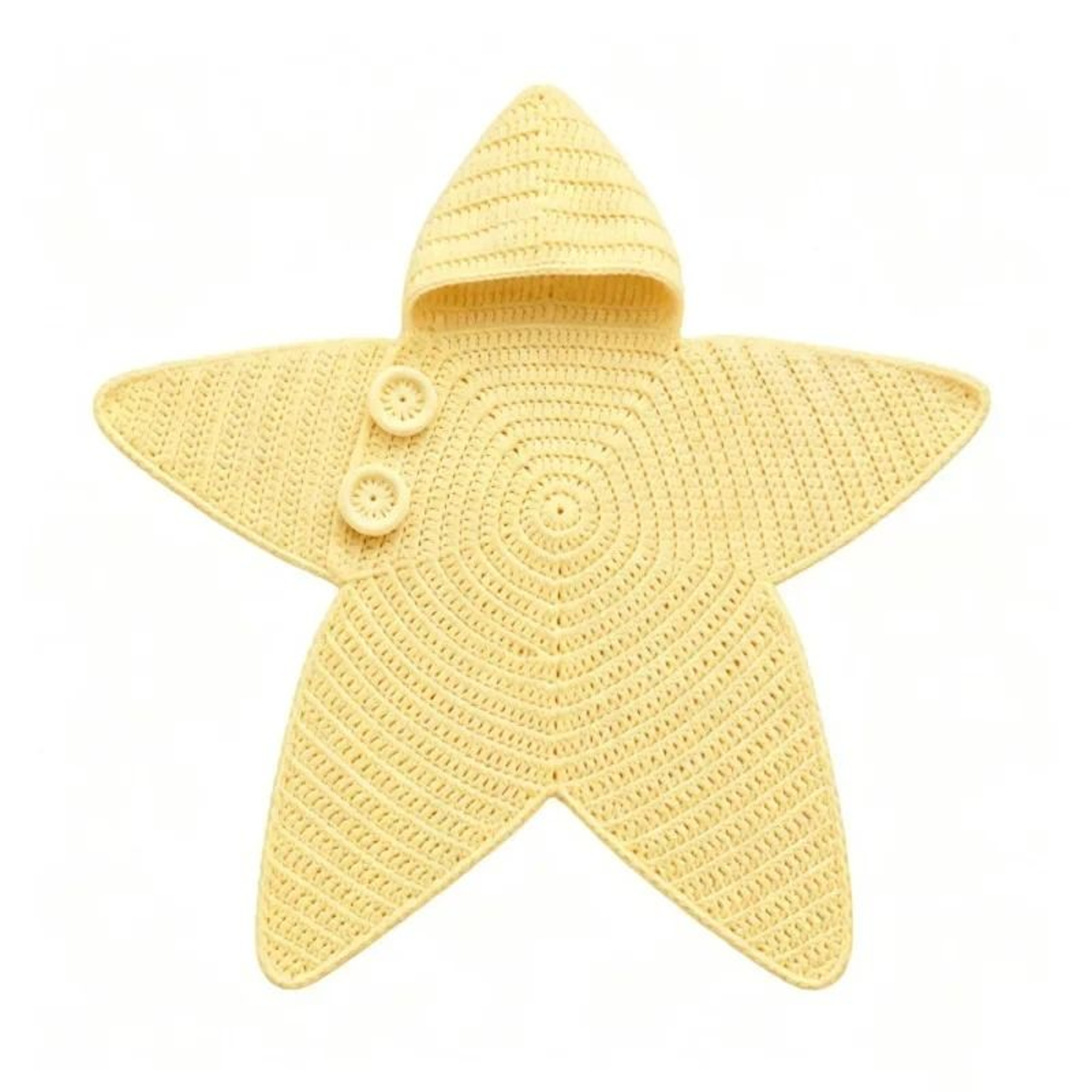 Cute Cartoon Hand Crocheted Starfish Baby Romper Knitted Jumpsuit 4