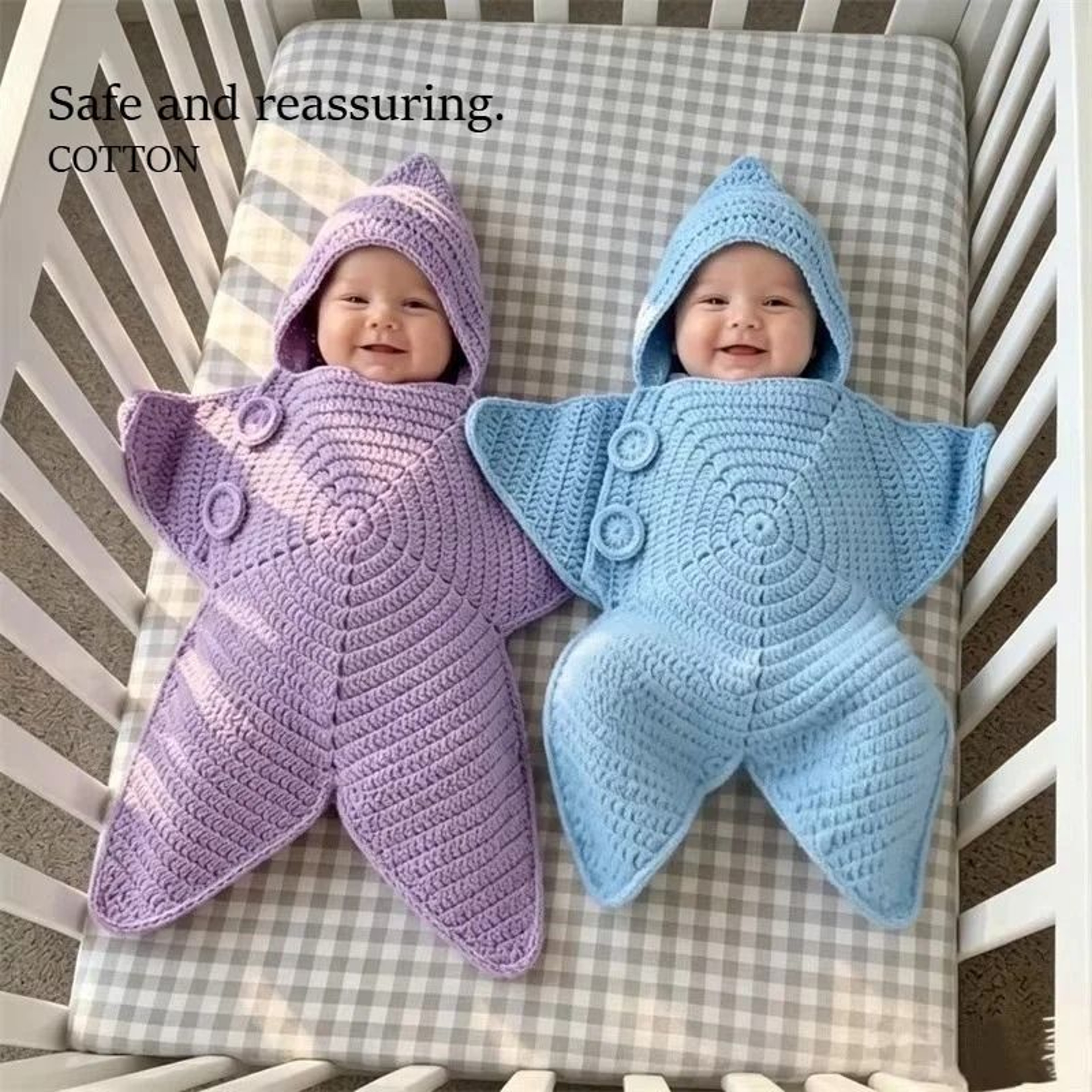 Cute Cartoon Hand Crocheted Starfish Baby Romper Knitted Jumpsuit 0