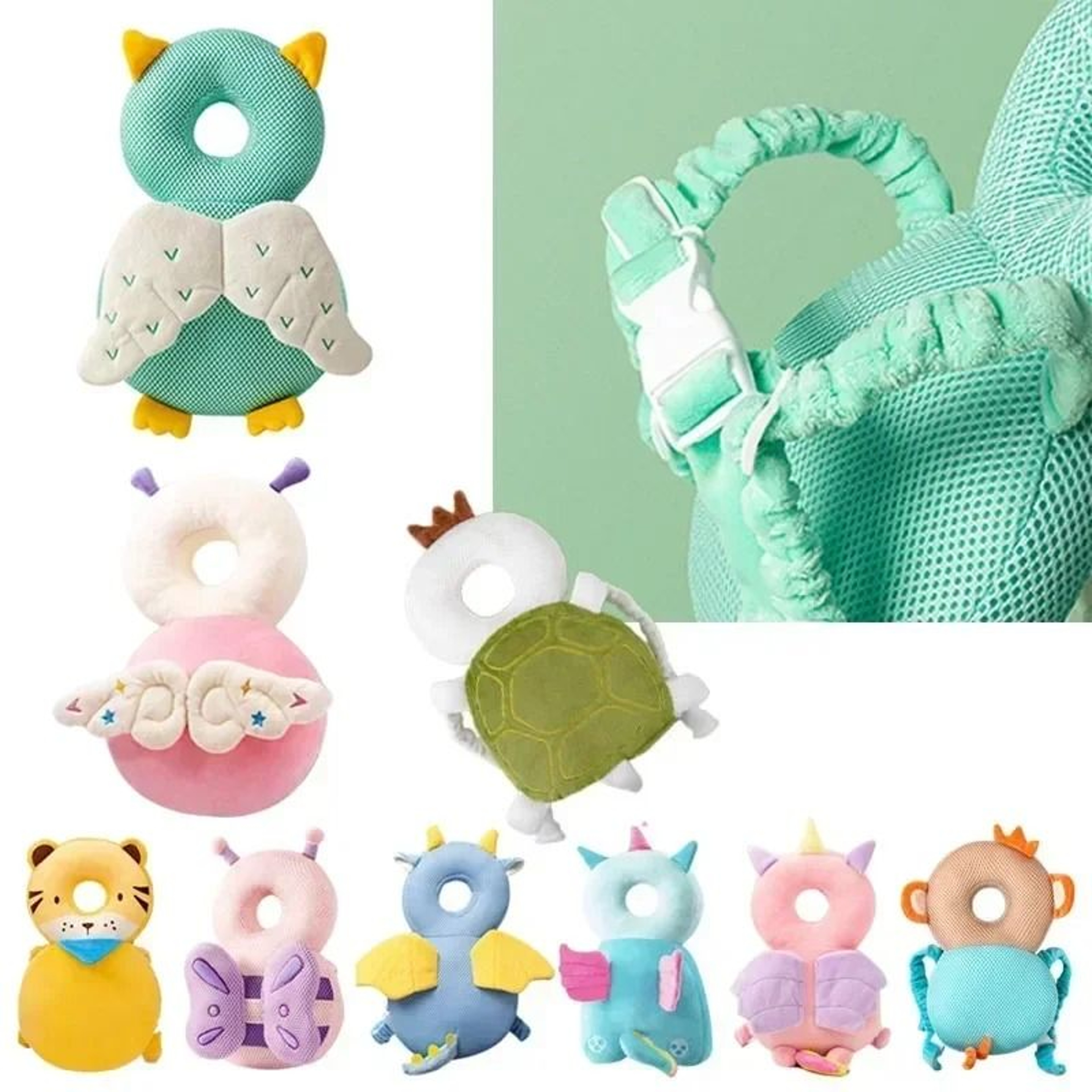 Toddler Baby Head Protector Safety Pad Cushion Back Protection Backpack 3