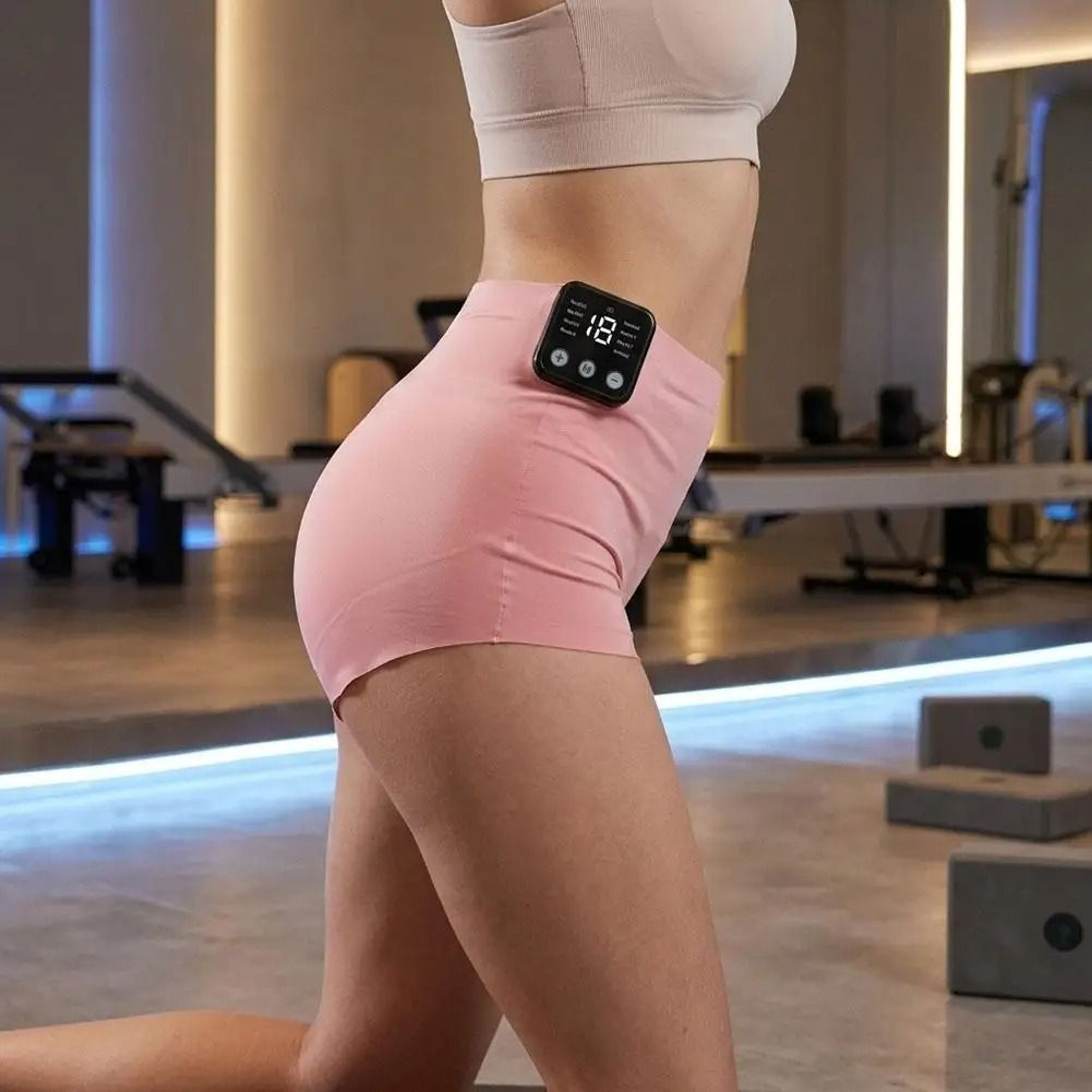 EMS Muscle Stimulation Shorts With 8 Modes Smart Controller Microcurrent Training Underwear 4