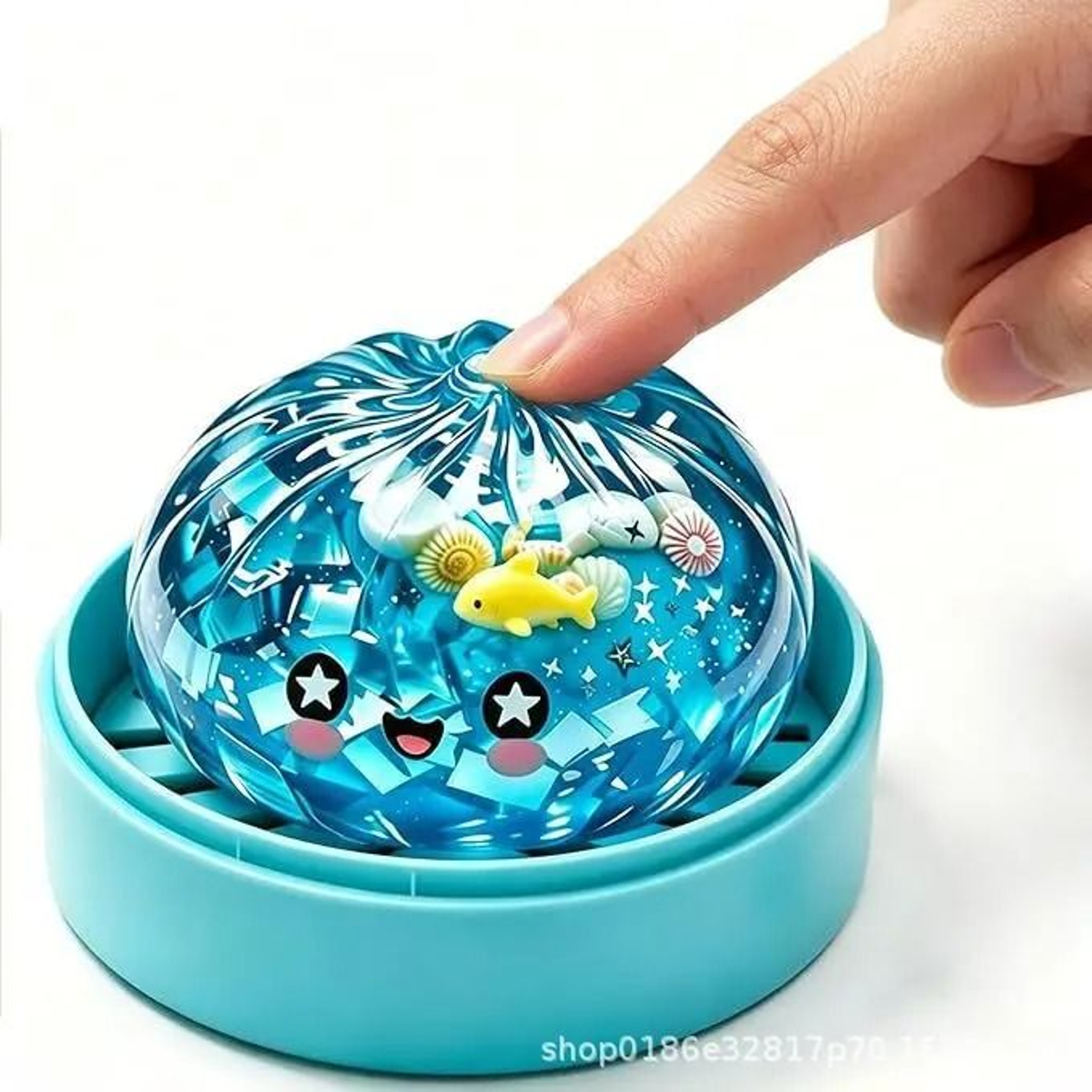 Glitter Steamed Bun Dumpling Fidget Toy UltraSoft Sensory Stress Relief Squishy 7
