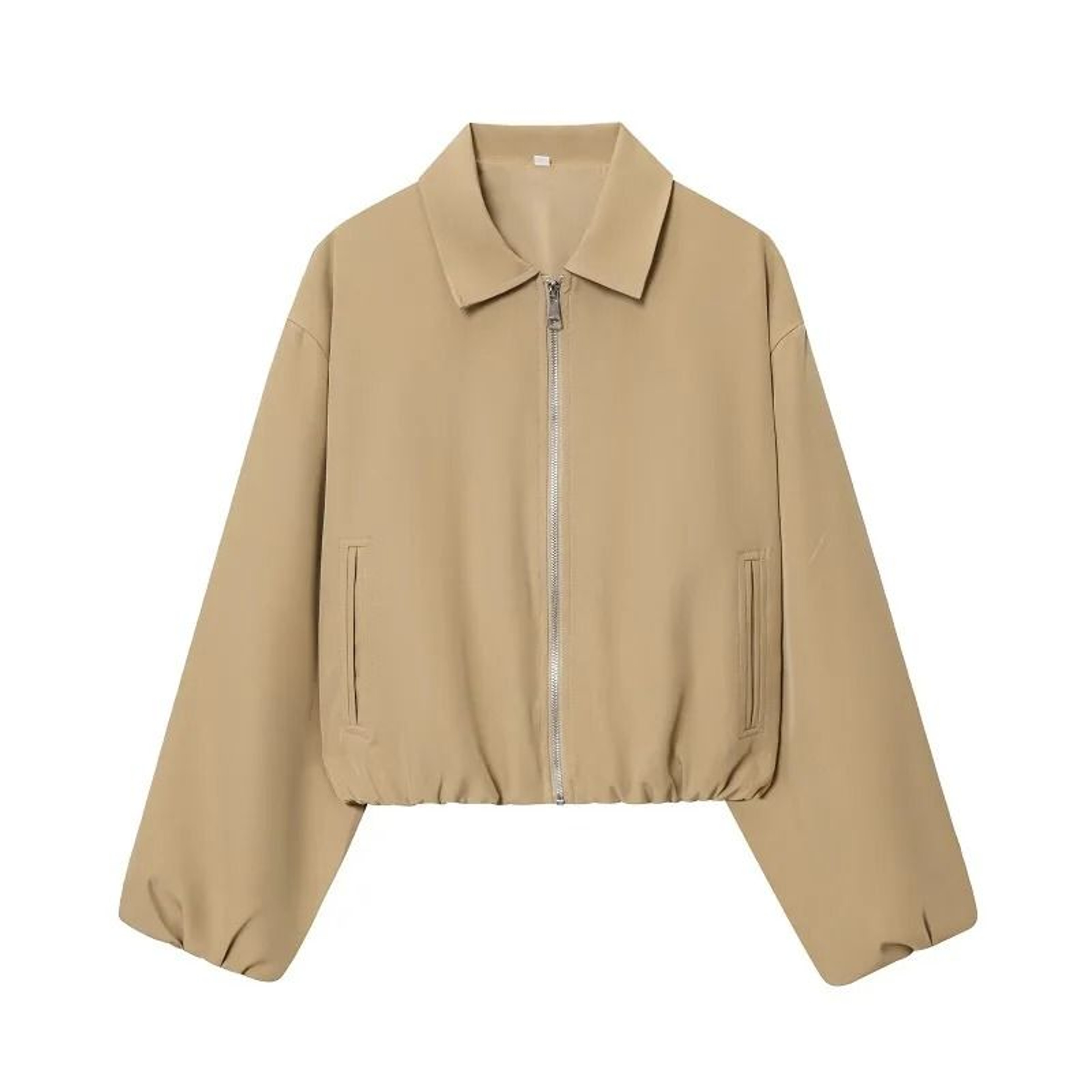 Womens Padded Bomber Jacket Zip Varsity Cropped DemiSeason Outerwear Coat 8