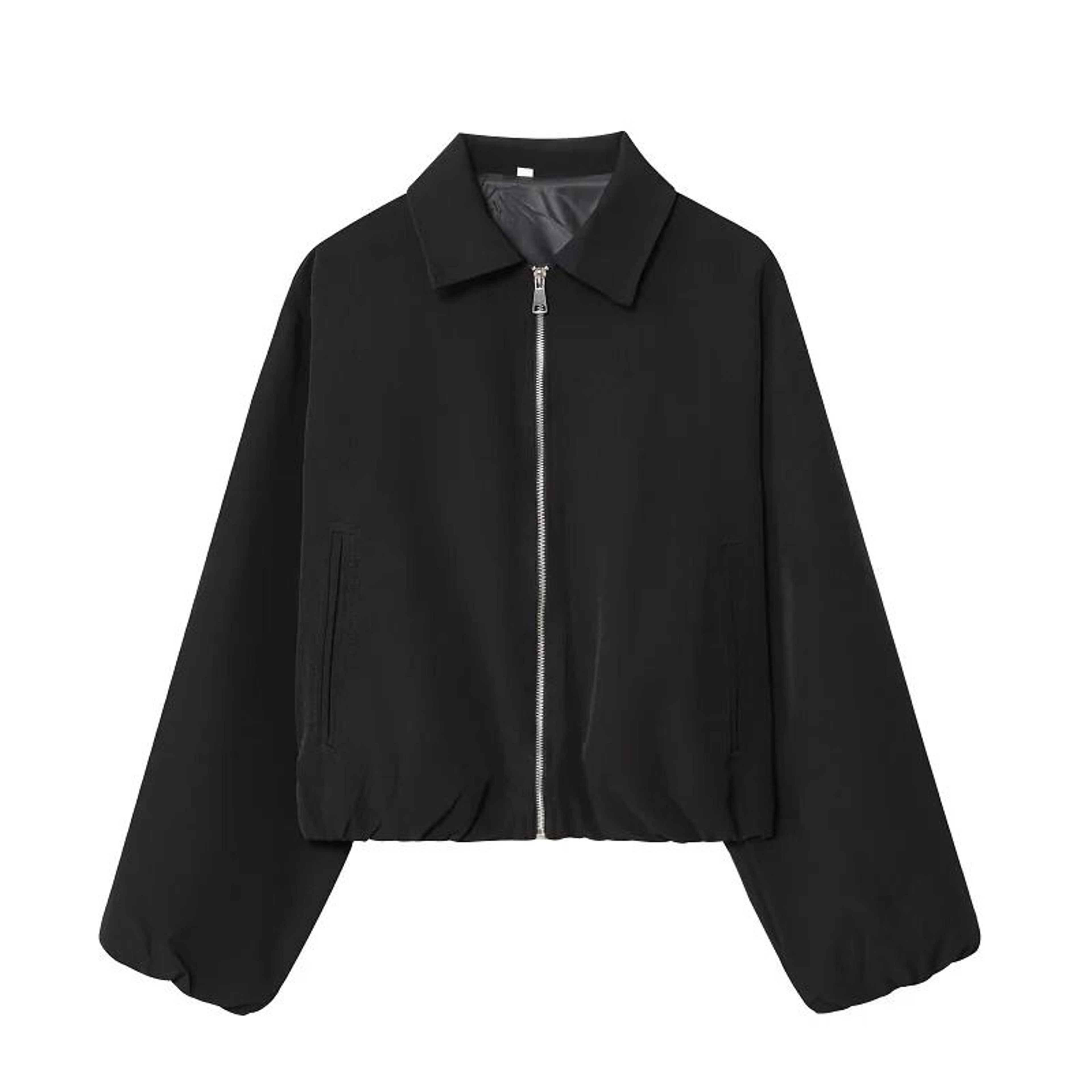 Womens Padded Bomber Jacket Zip Varsity Cropped DemiSeason Outerwear Coat 7