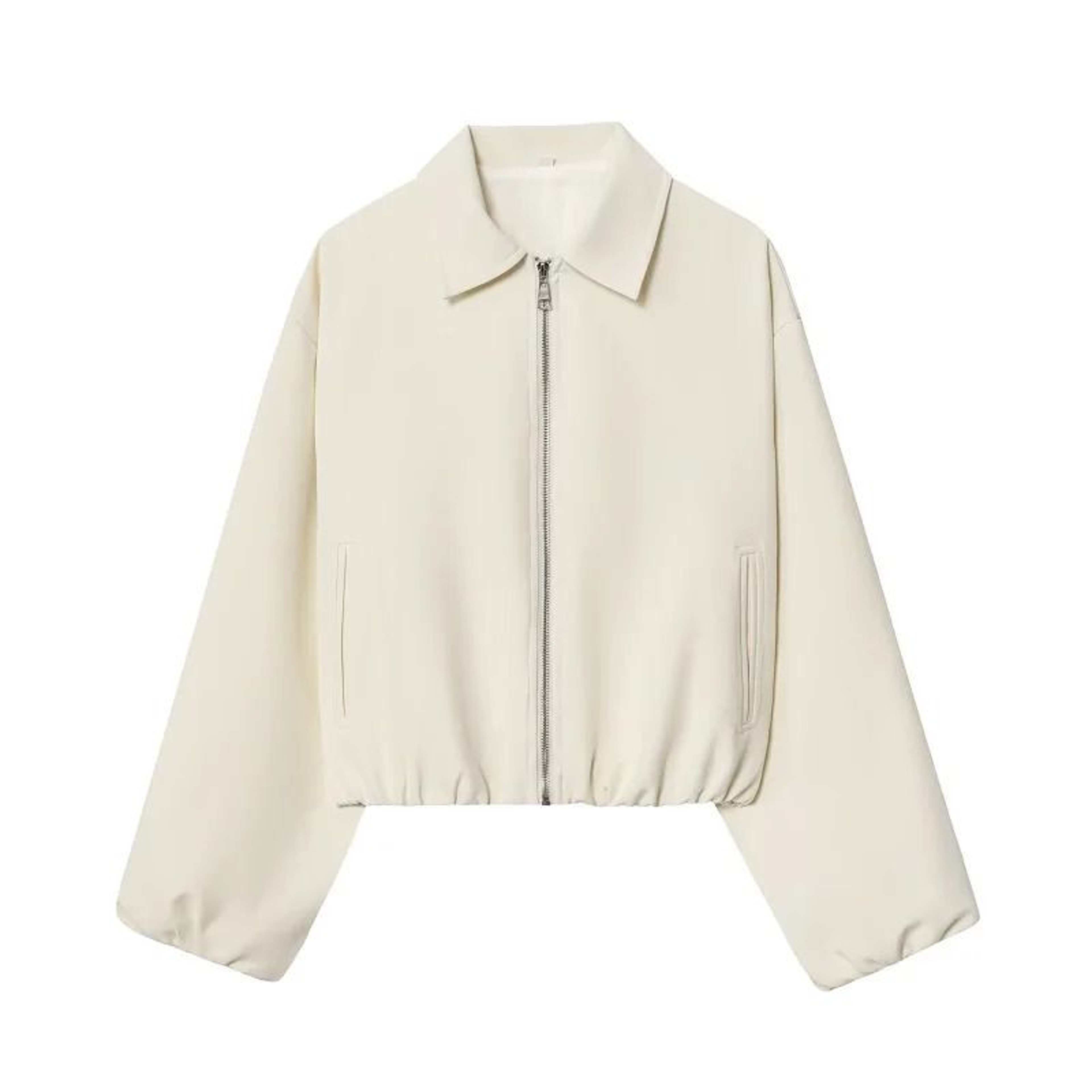 Womens Padded Bomber Jacket Zip Varsity Cropped DemiSeason Outerwear Coat 6