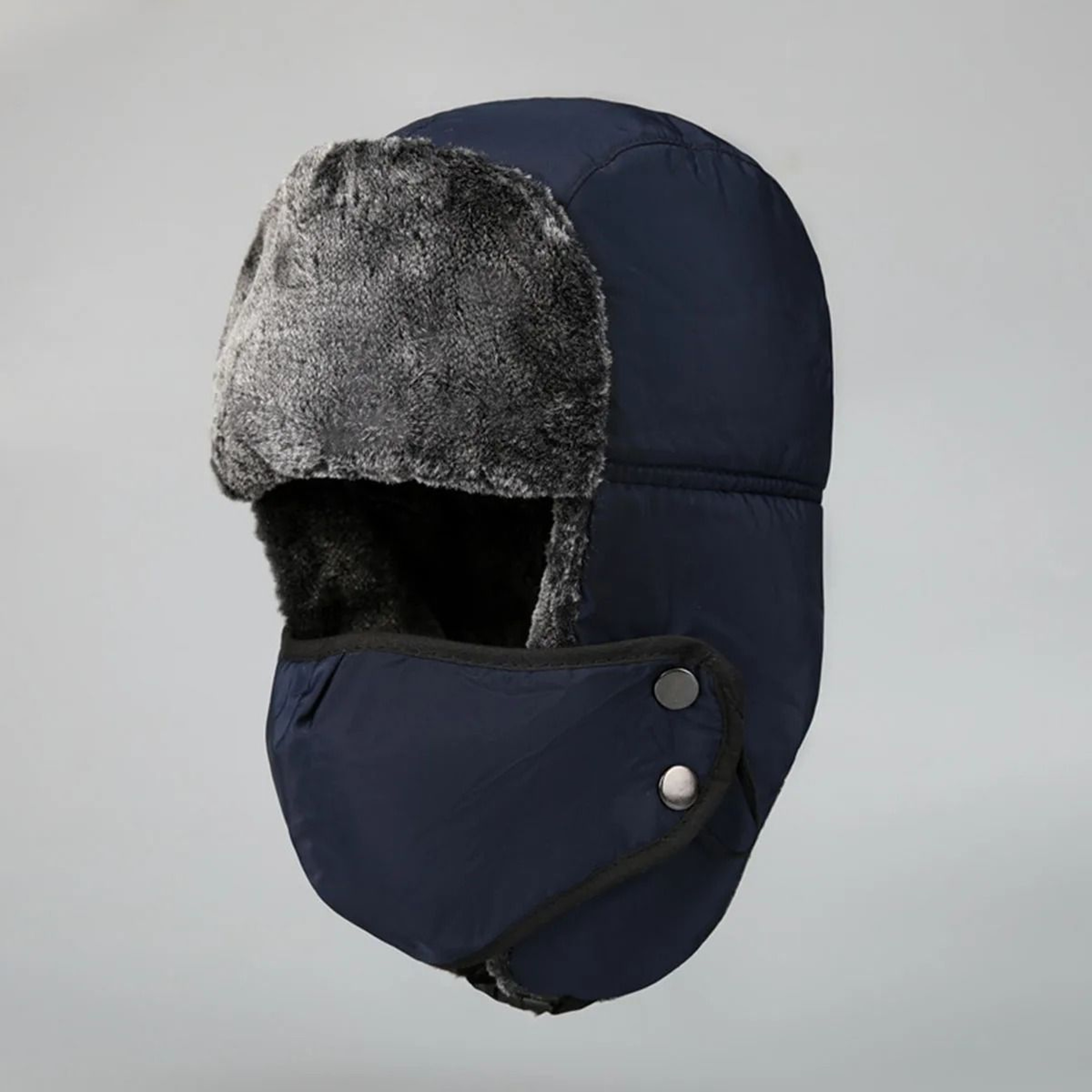 Winter Ushanka Trapper Hat With Removable Windproof Face Mask Pilot Trooper Snow Cap 7