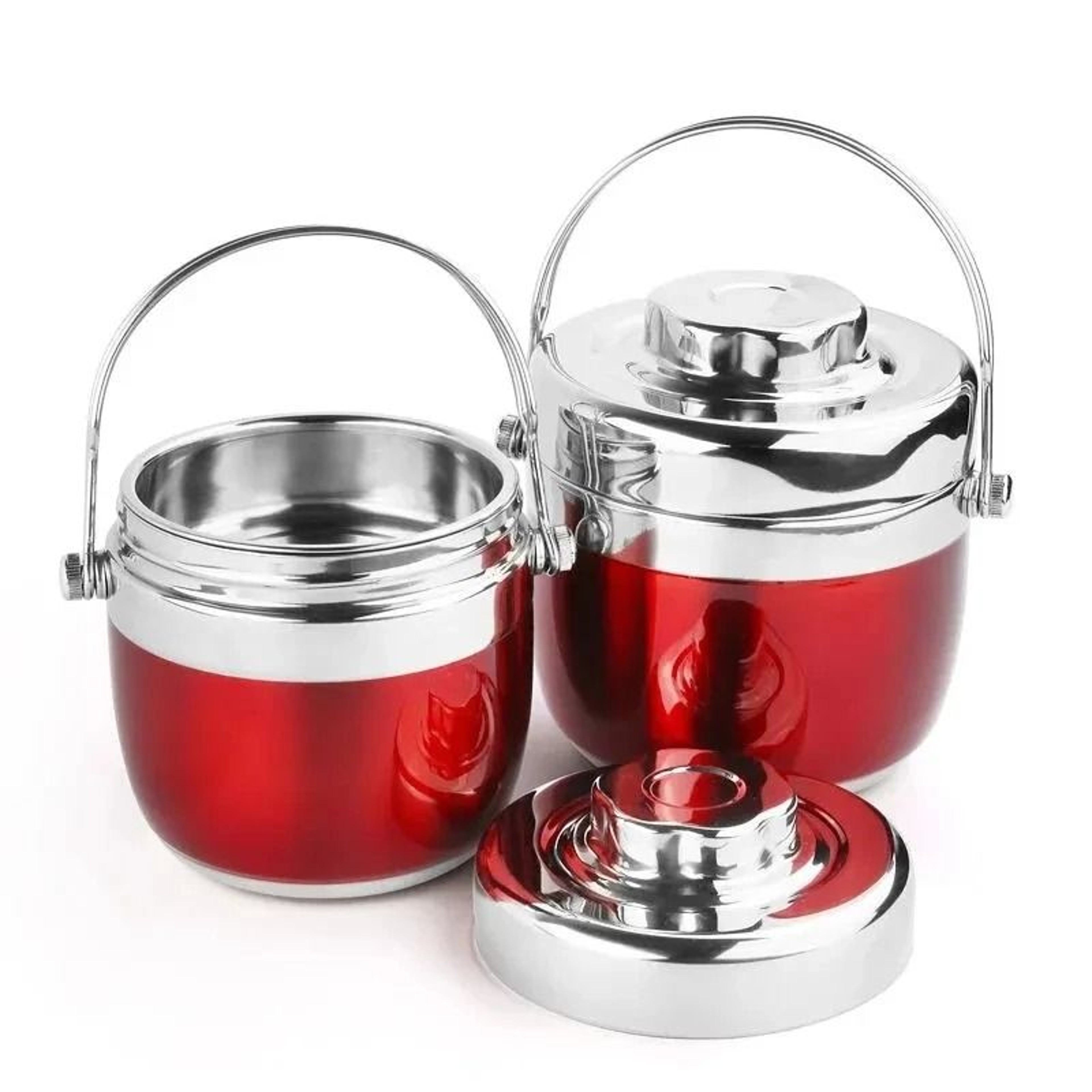 Thermal Insulated Food Jar Bento Lunch Box Set Stainless Steel Soup Thermos With Bag  Tableware 2