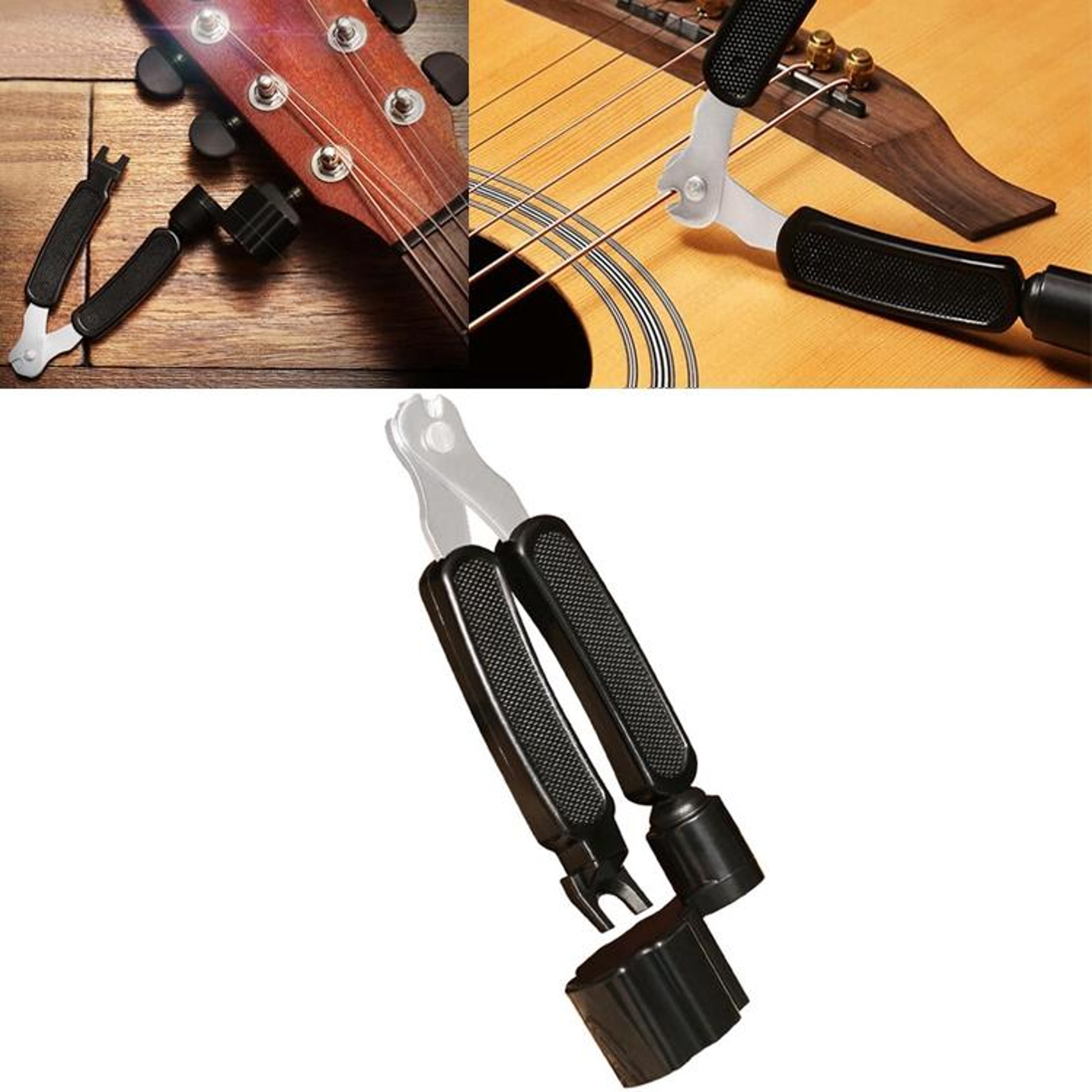 Guitar String Winder Cutter Clamp Tool for Fast String Changing – view 3