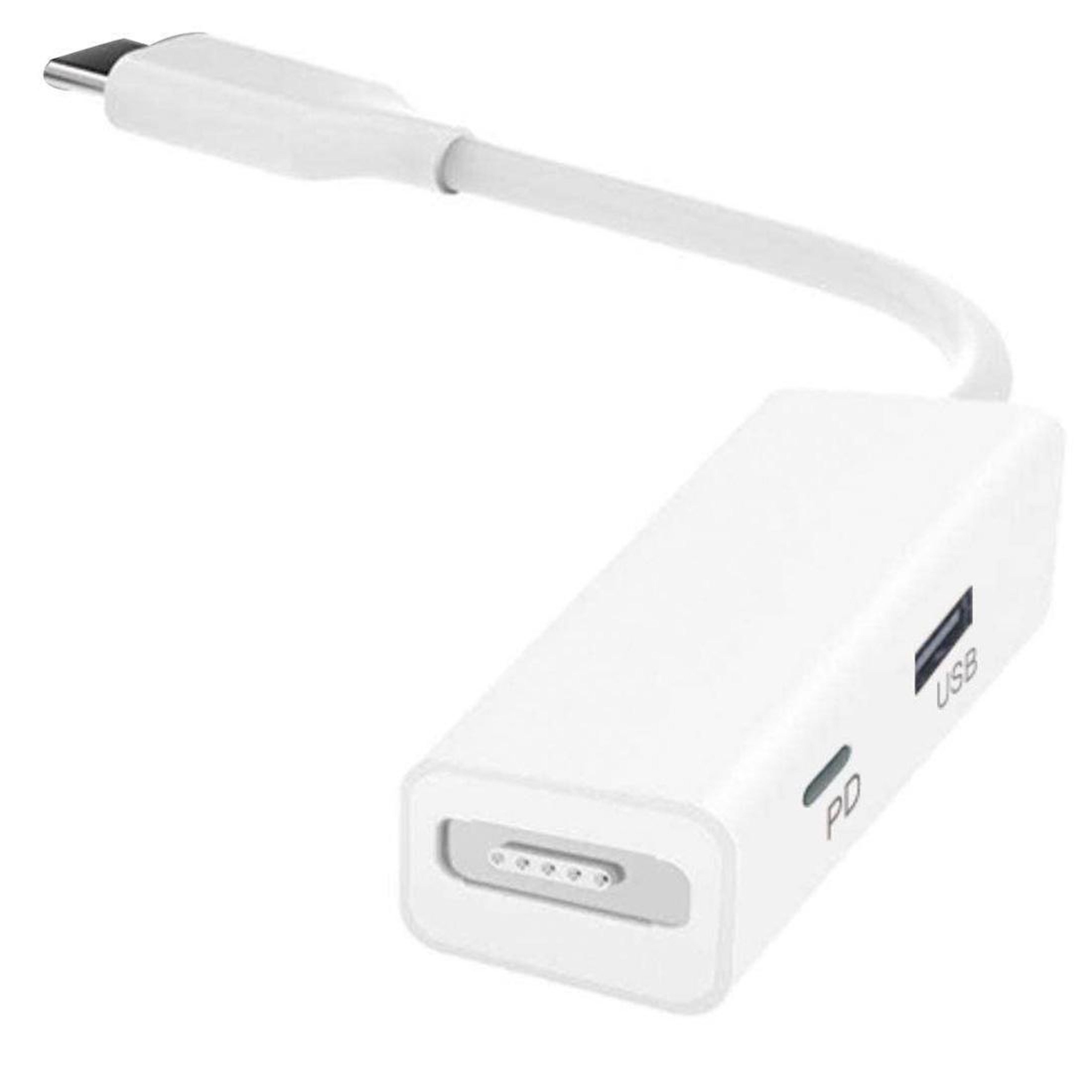 3-in-1 MagSafe to USB-C Adapter with PD Fast Charging Converter for Laptops and Devices – view 2