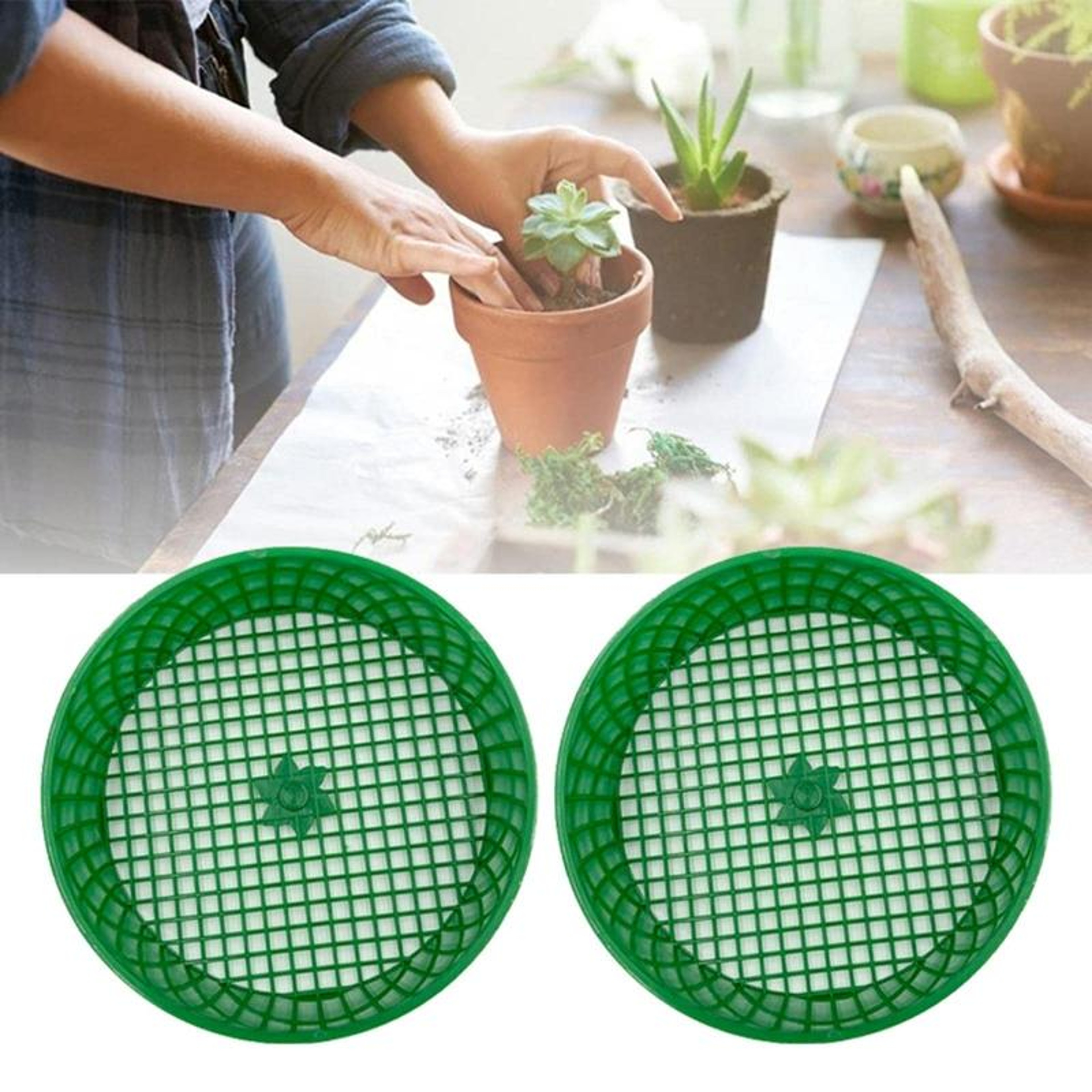 Precision Garden Soil & Compost Sieve Tool  with Mesh – view 6