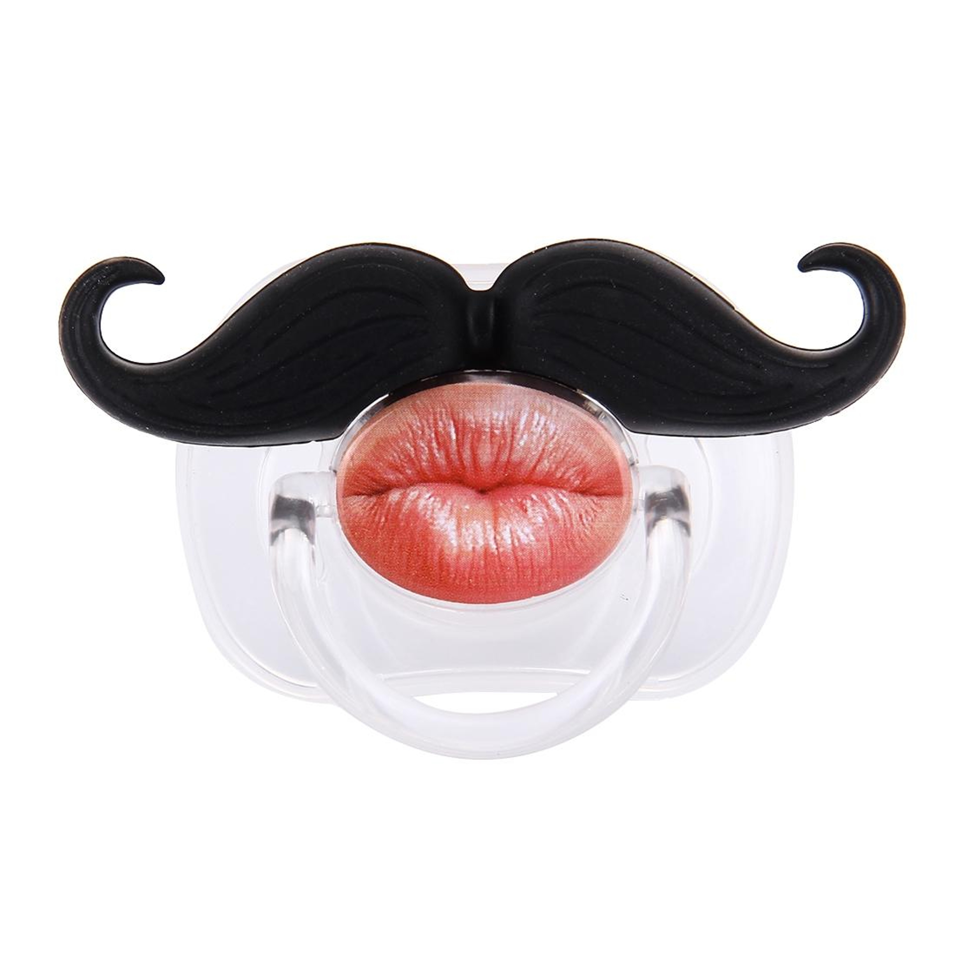 Funny Mustache Baby Pacifier Orthodontic Silicone Soother for Infants – view 2