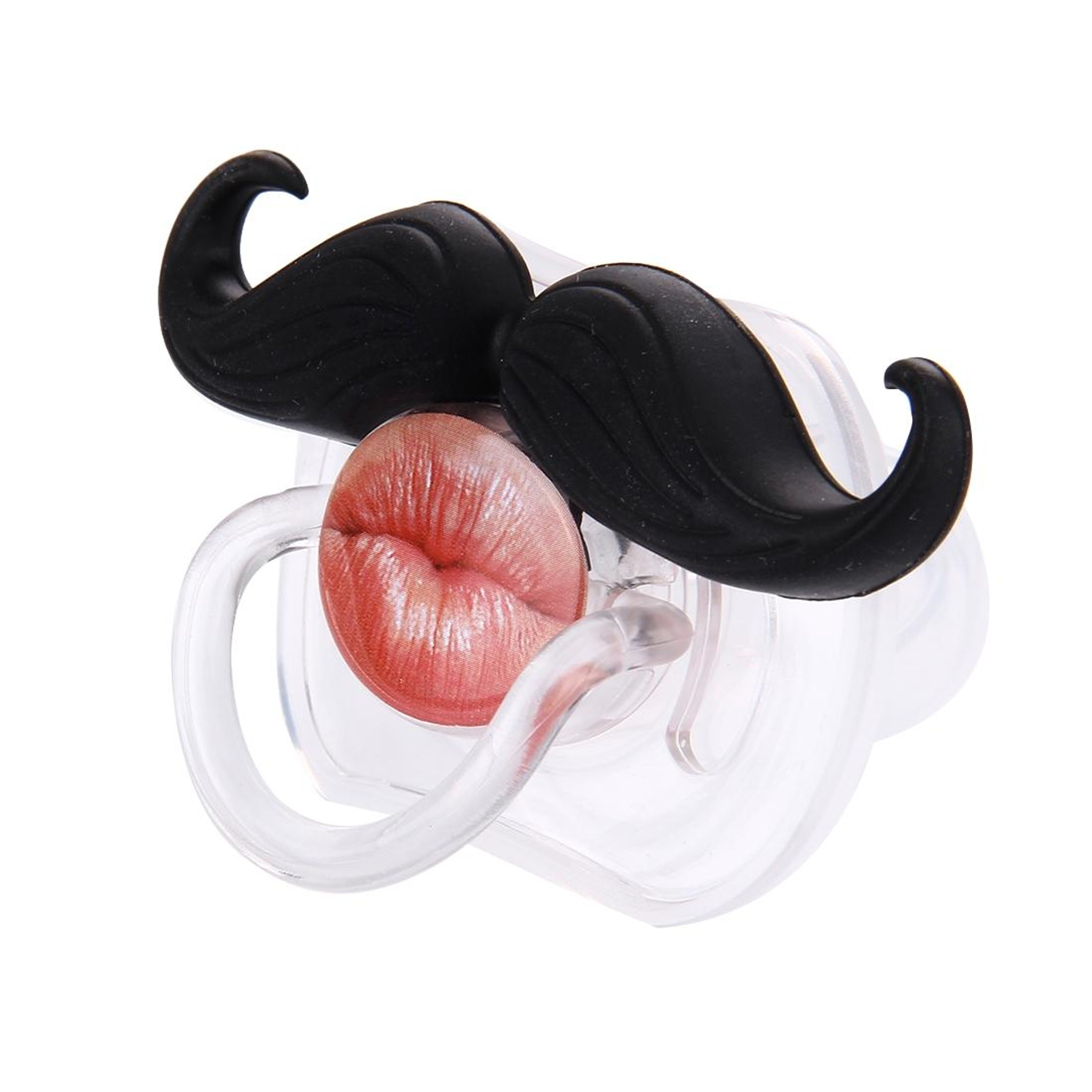 Funny Mustache Baby Pacifier Orthodontic Silicone Soother for Infants – view 4