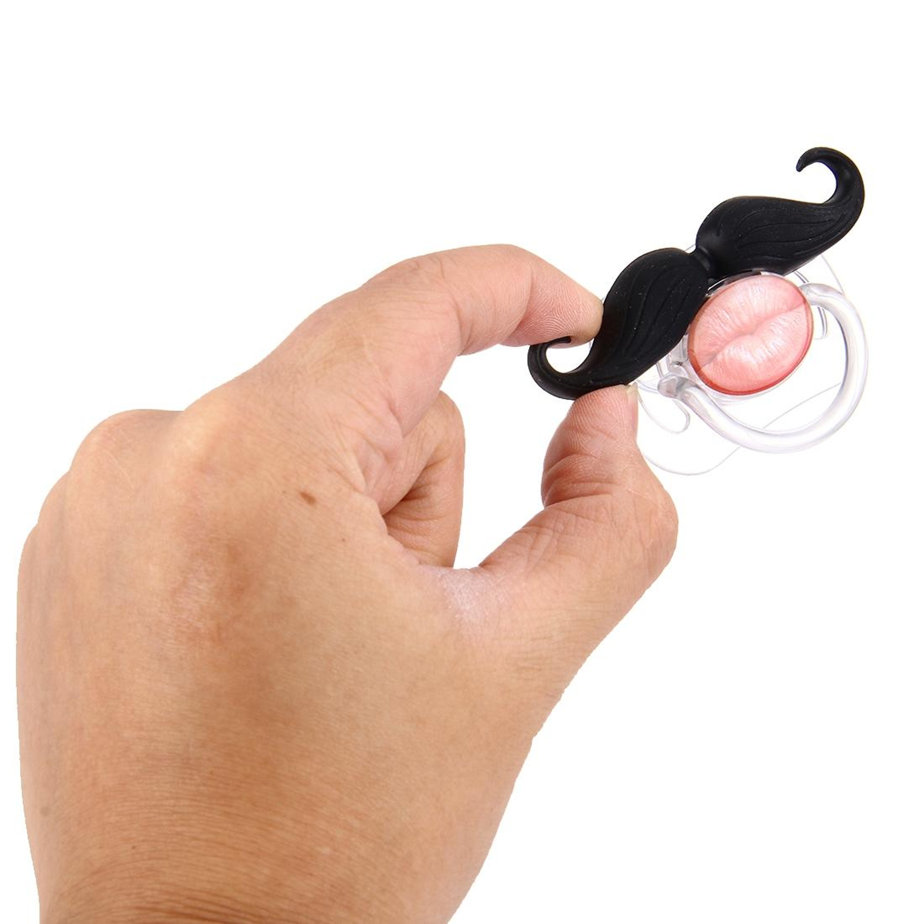 Funny Mustache Baby Pacifier Orthodontic Silicone Soother for Infants – view 6