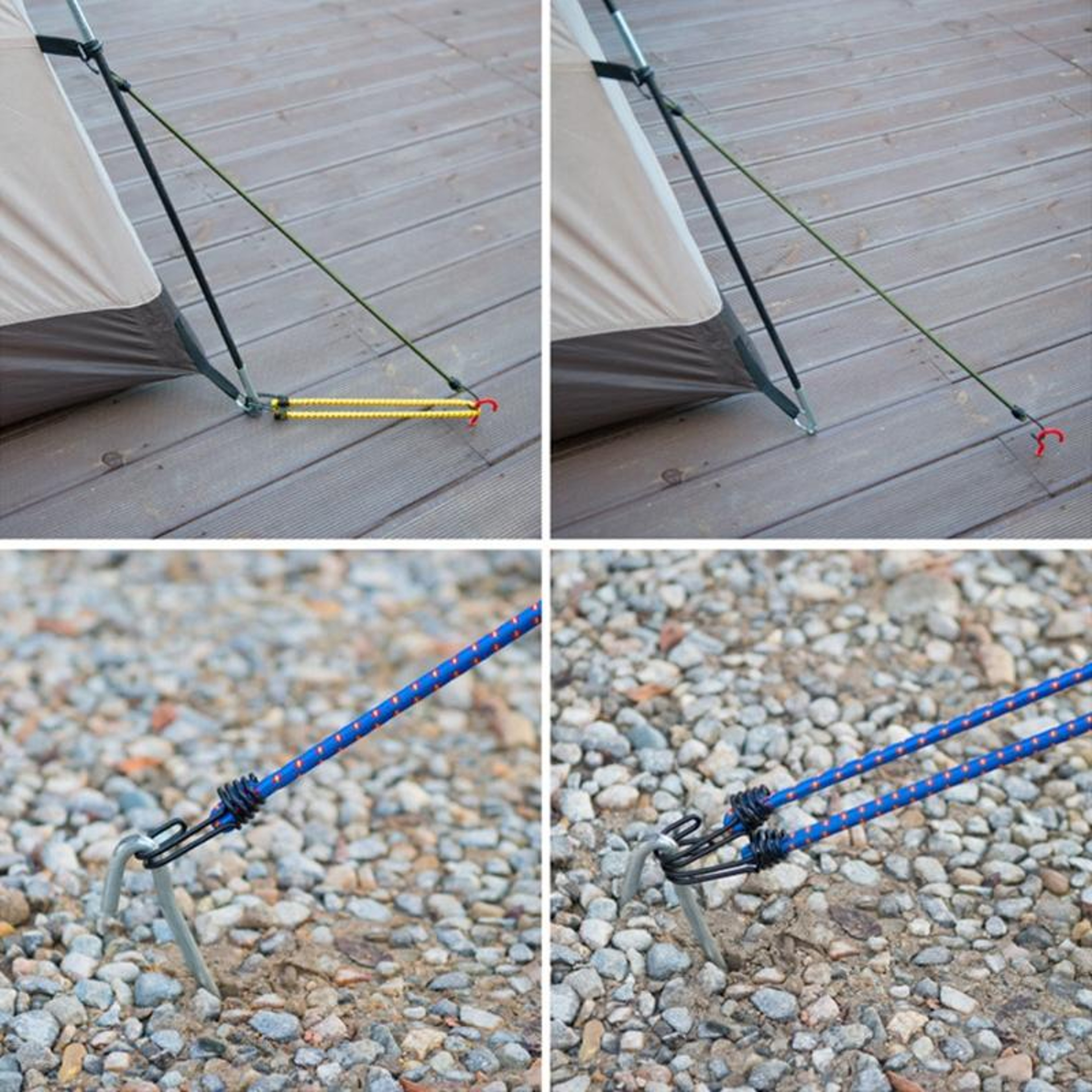 Heavy Duty Bungee Cords with Hooks Multipurpose Elastic Cargo Straps for Camping and Travel – view 4