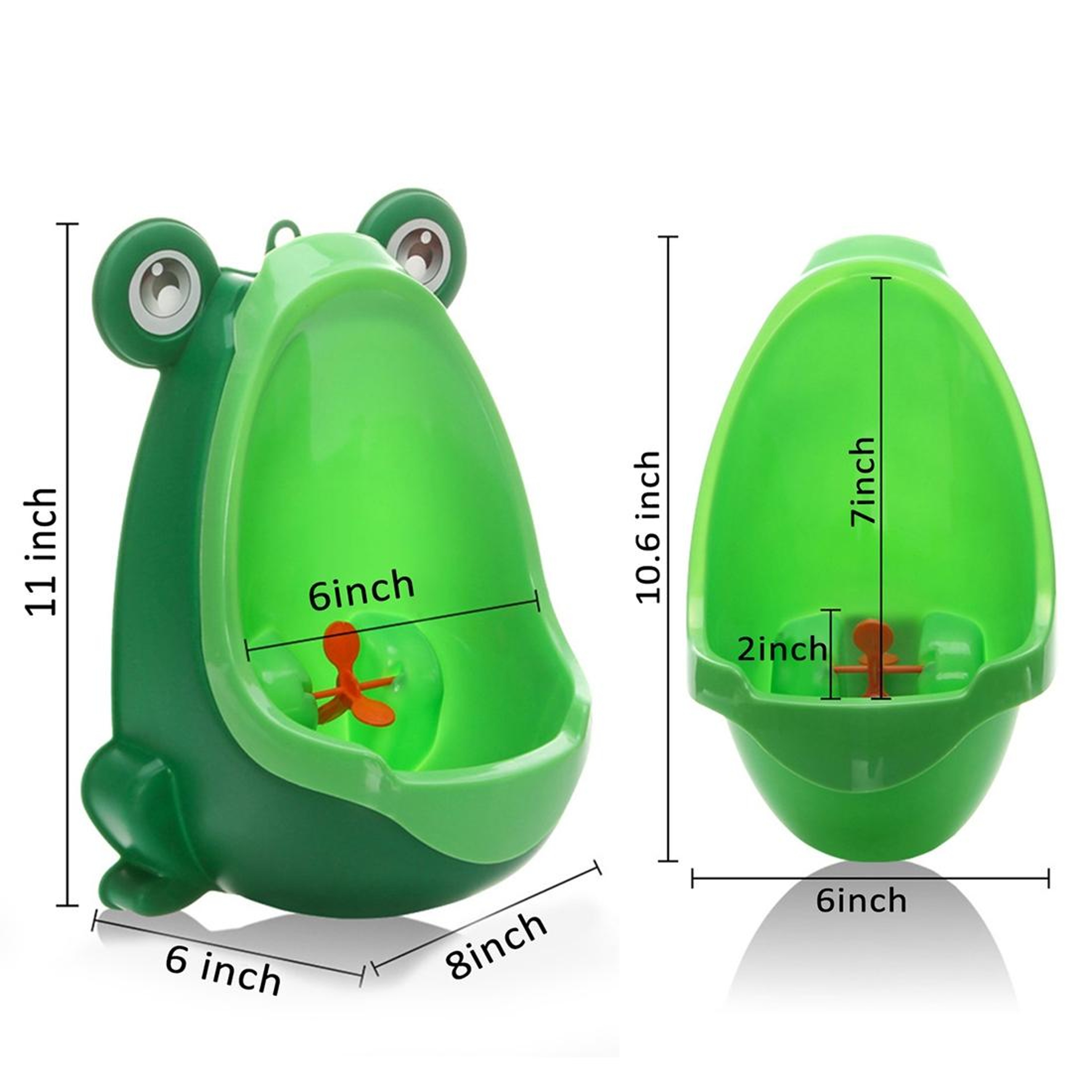 Cartoon Frog Wall Mounted Potty Trainer For Toddler Boys 5