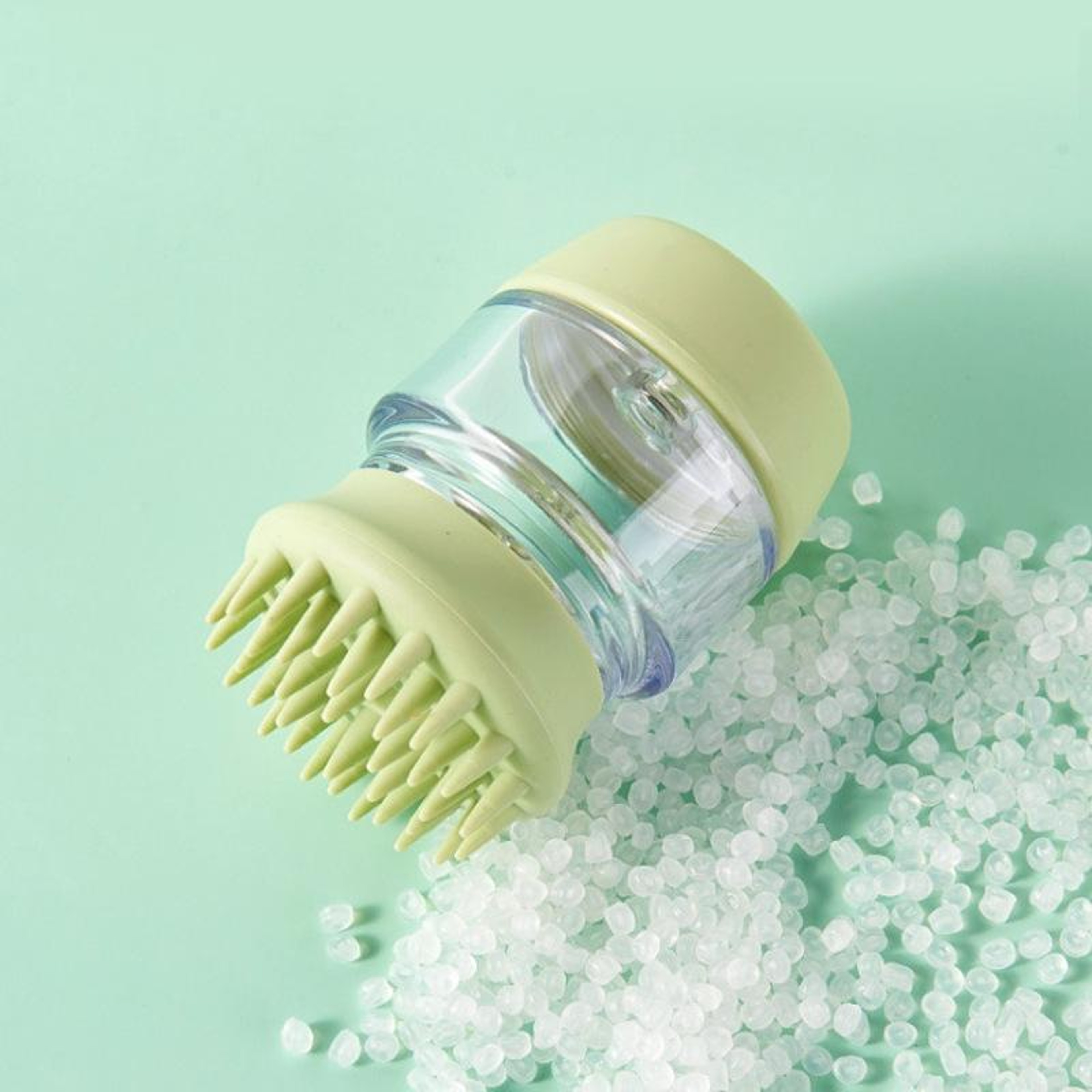 GentleGlow Silicone Pet Bath Brush  Massage Grooming Comb For Dogs And Cats 4