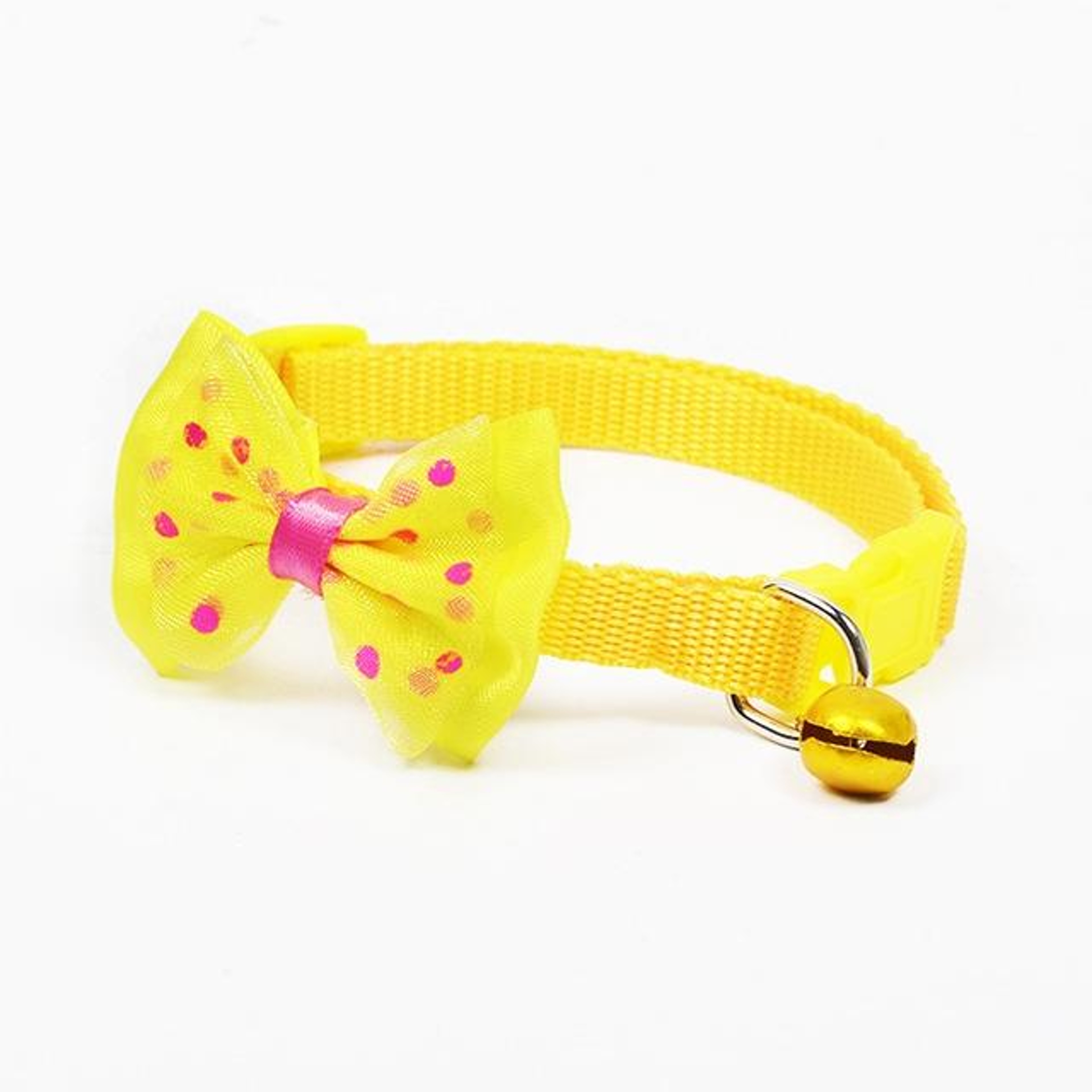 Chic Adjustable Pet Bow Collar with Bell  Stylish Cat & Dog Accessory – view 8