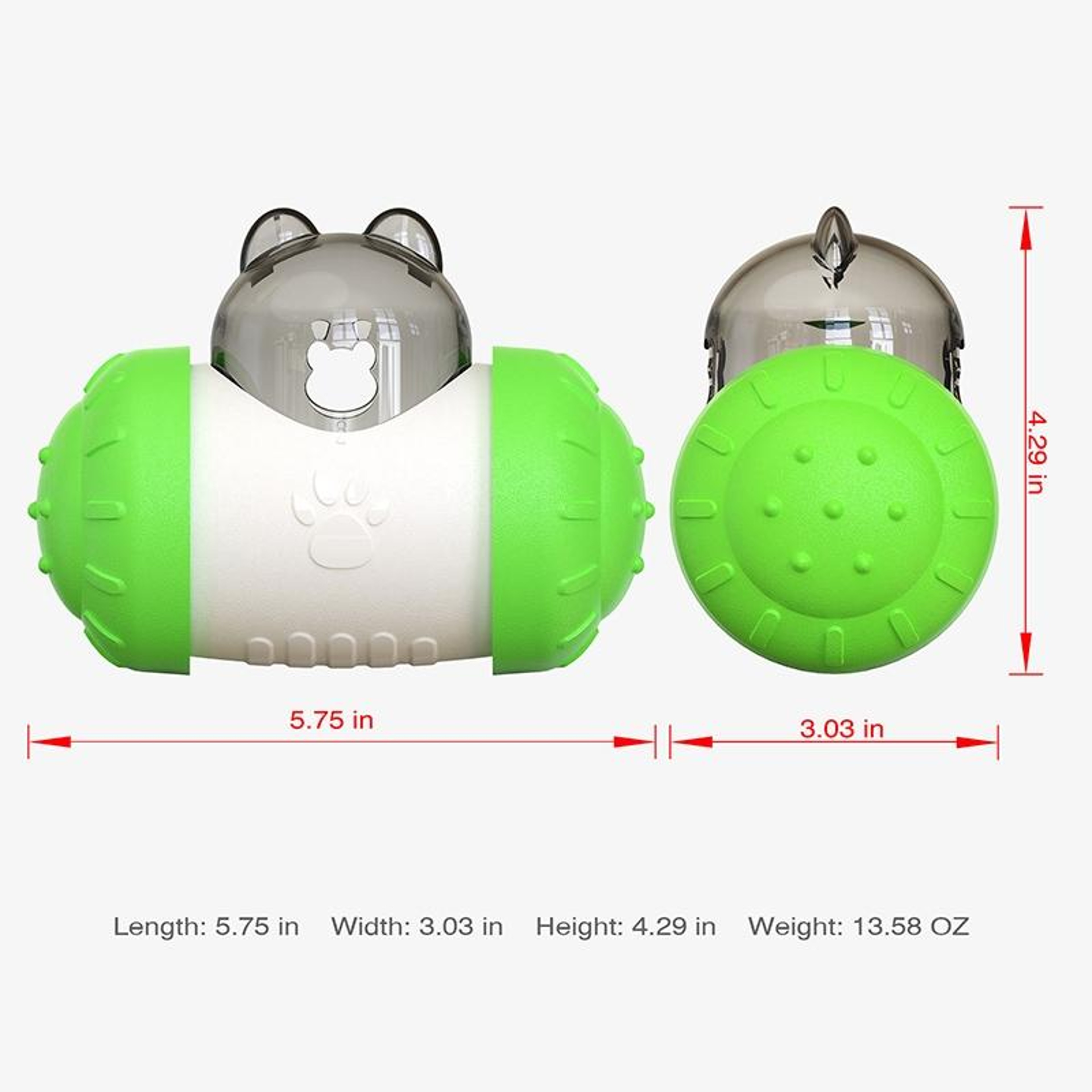 Smart Wobble Treat Dispenser Toy for Dogs & Cats Interactive Pet Puzzle Feeder Balance Toy – view 3