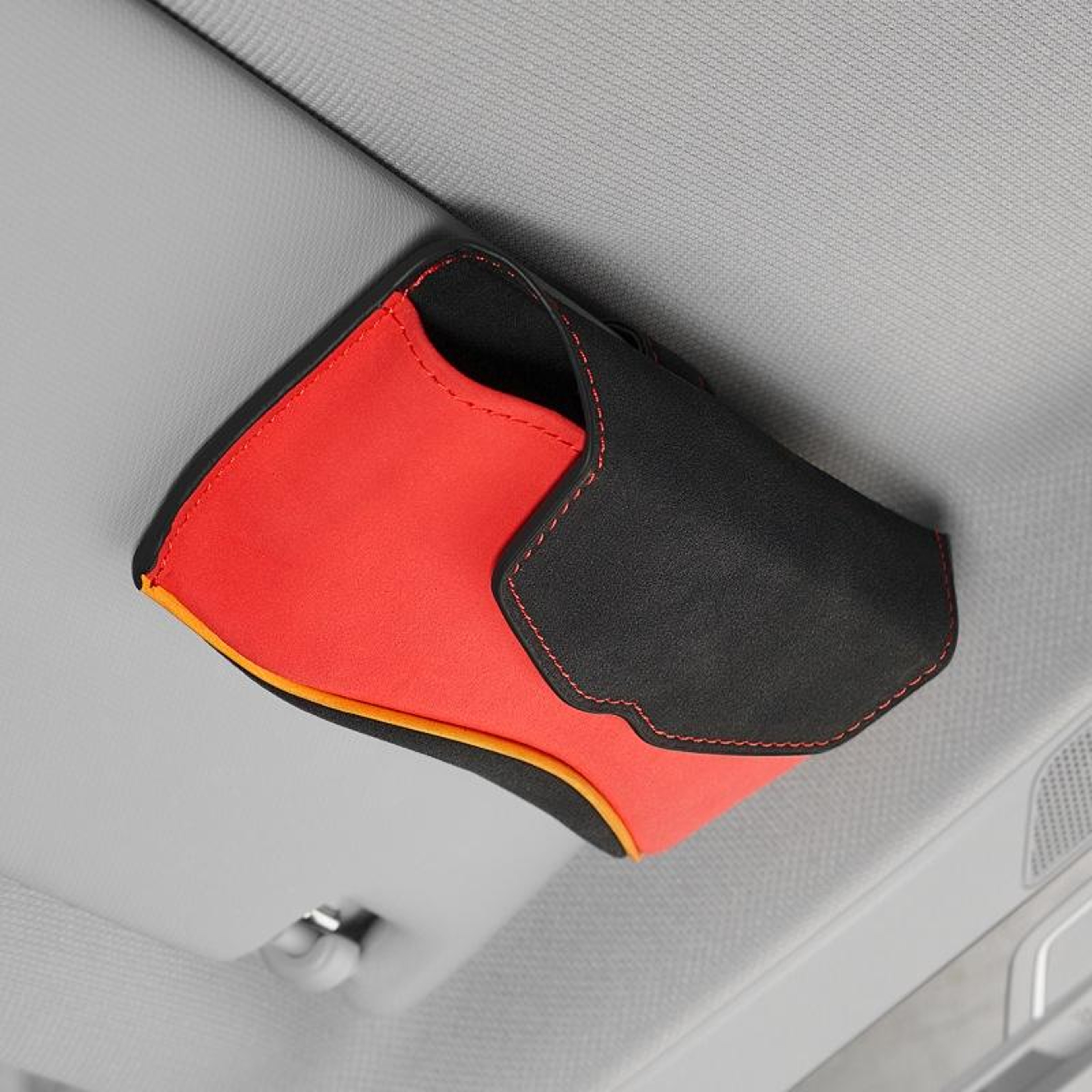 Premium Car Sunglasses Holder & Magnetic Sun Visor Glasses Case with Card Storage – view 9
