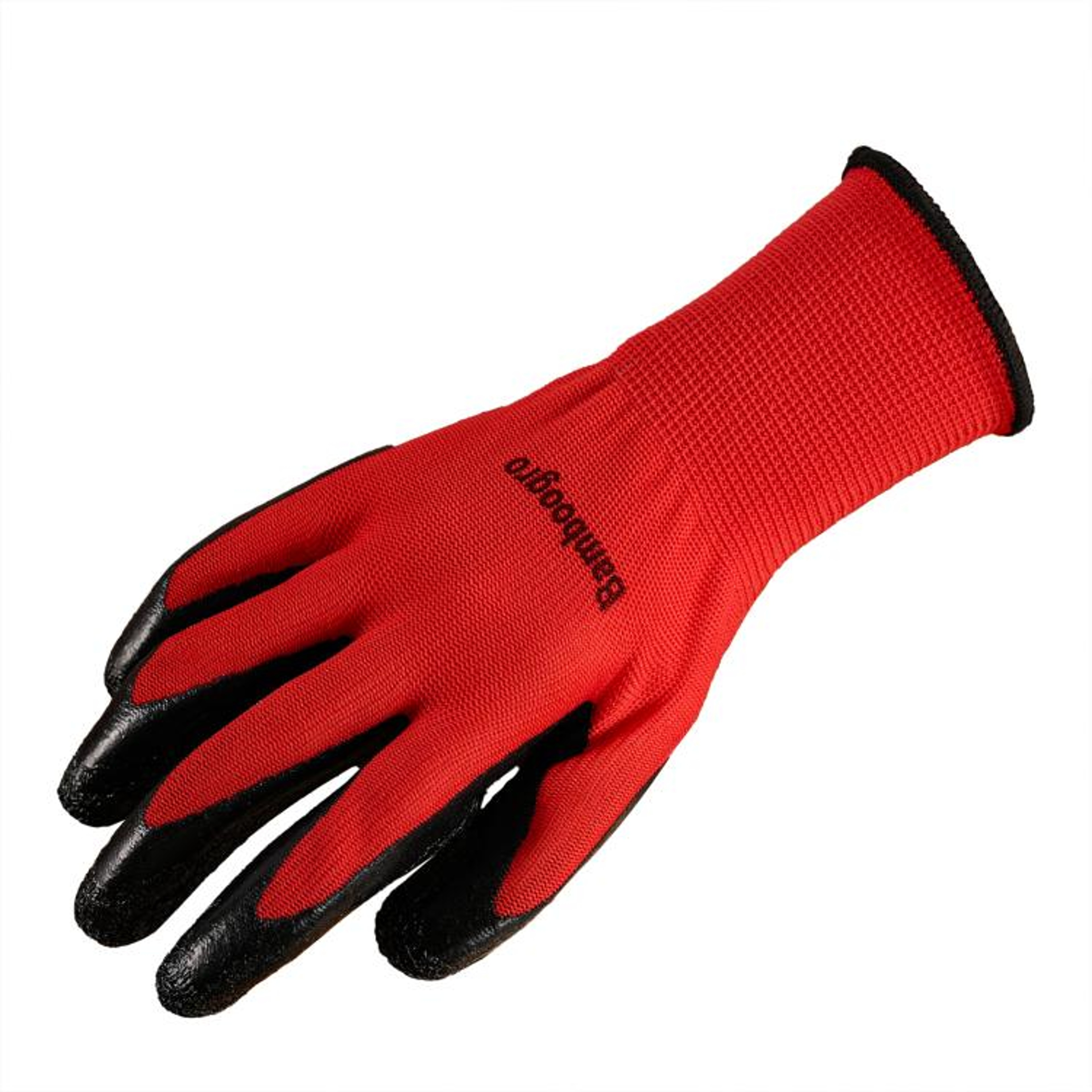 Red Latex Coated Work Gloves With Textured AntiSlip Grip 3