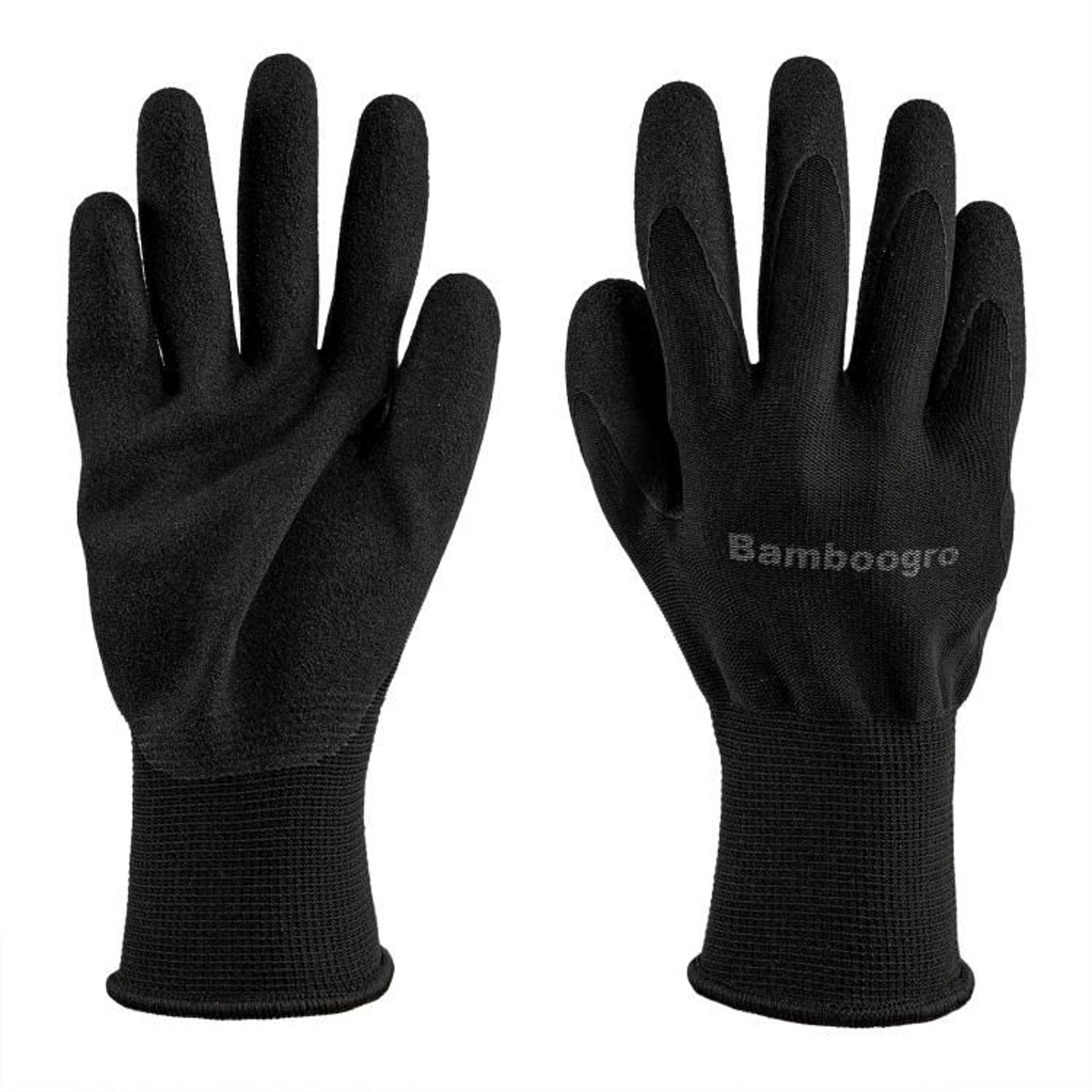 Black Foam Nitrile Coated Work Gloves With AntiSlip Grip 4